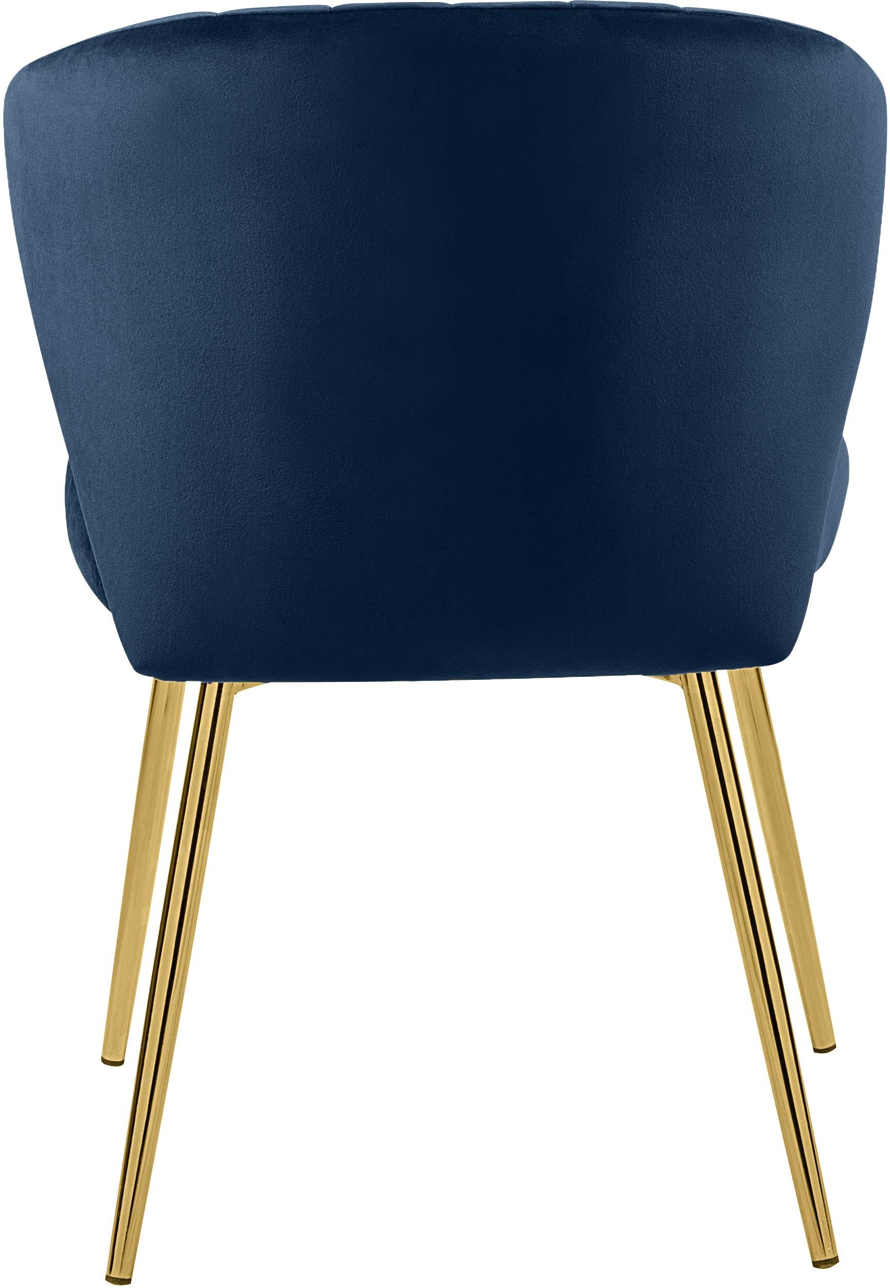 Finley Navy Velvet Dining Chair - Luxury Home Furniture (MI)