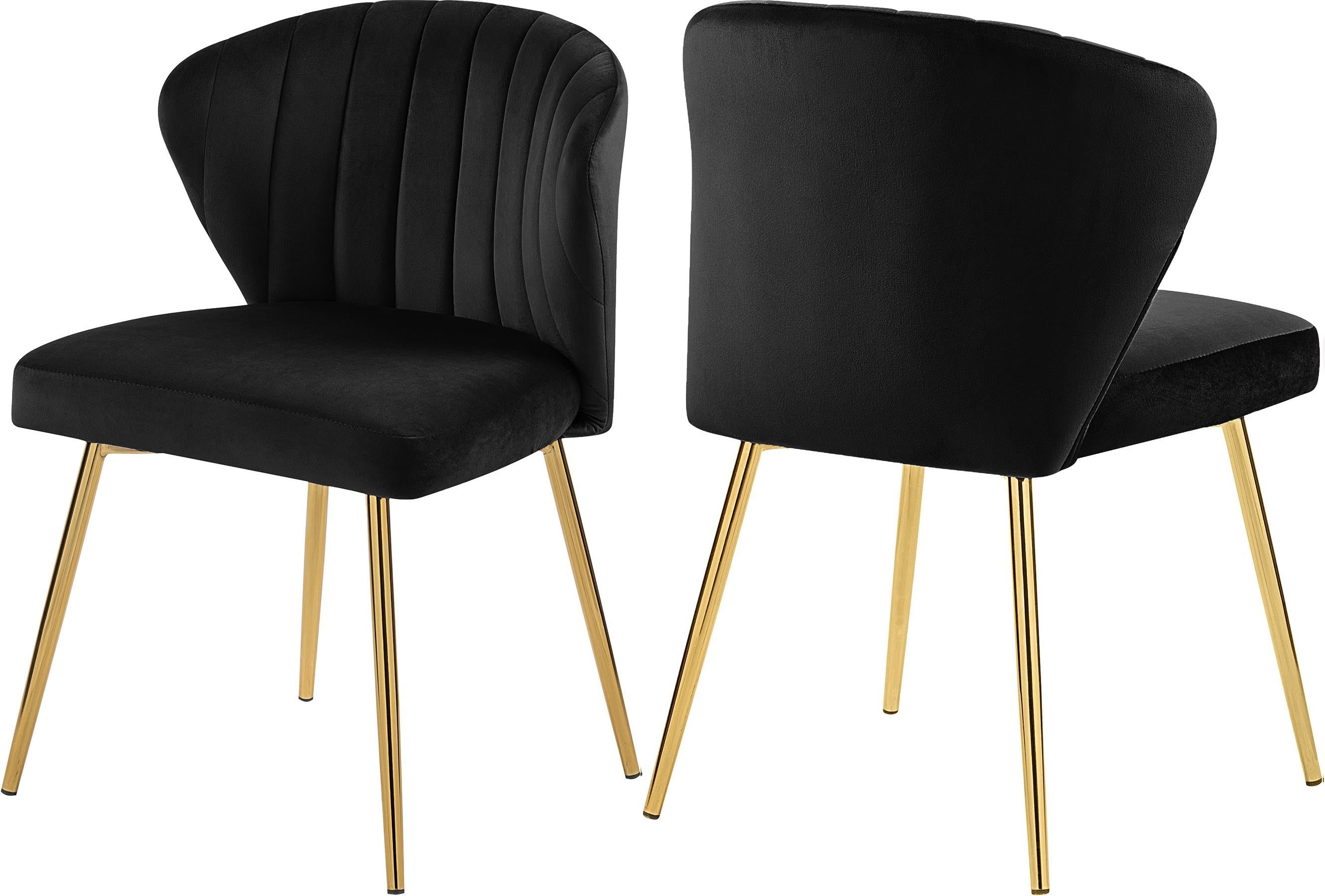 Finley Black Velvet Dining Chair - Luxury Home Furniture (MI)