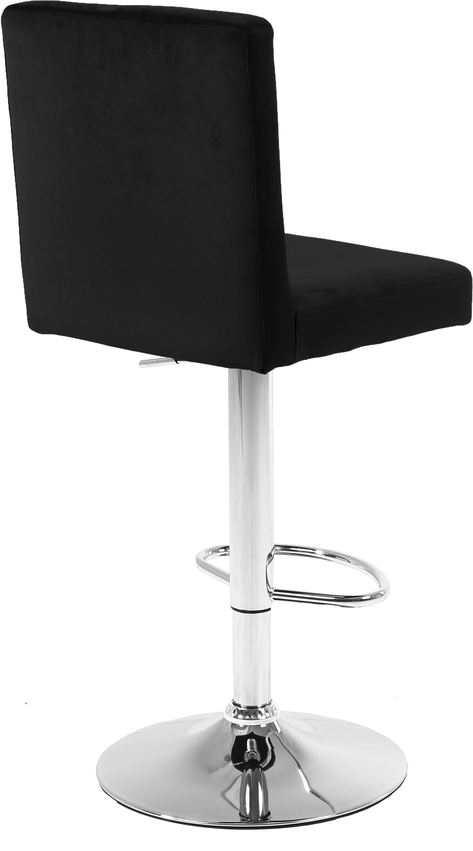 Joel Black Velvet Adjustable Stool - Luxury Home Furniture (MI)