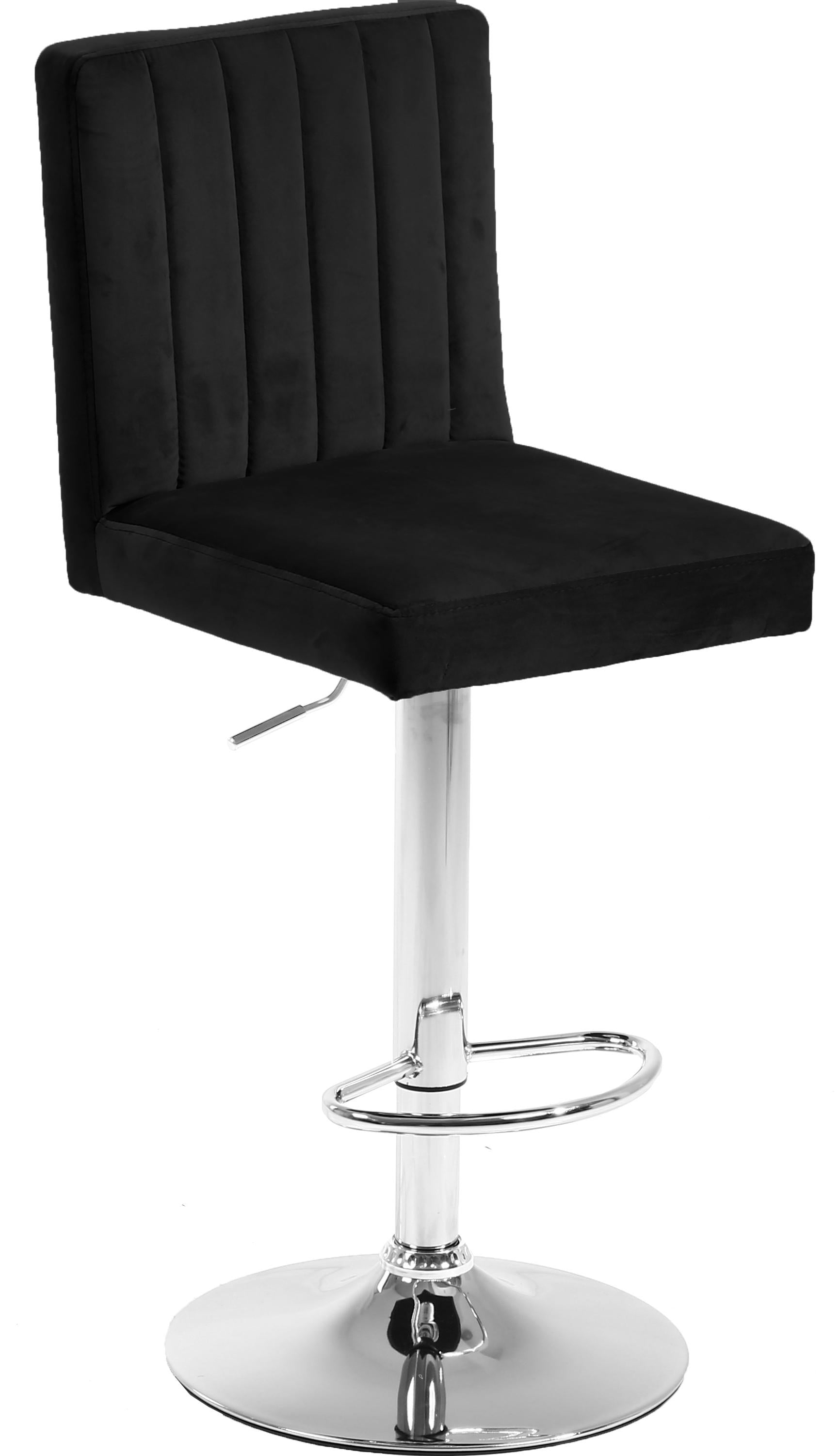 Joel Black Velvet Adjustable Stool - Luxury Home Furniture (MI)