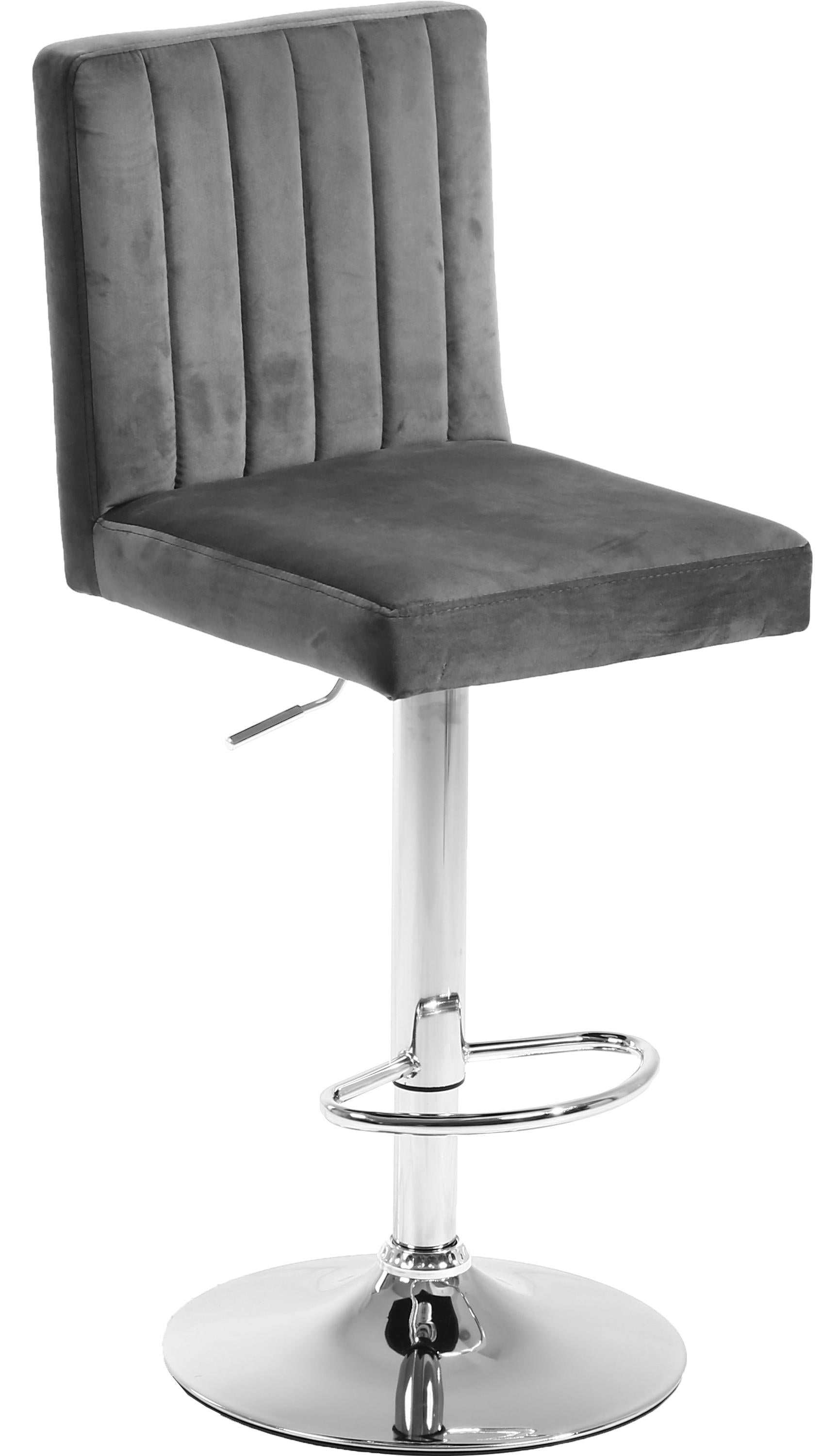 Joel Grey Velvet Adjustable Stool - Luxury Home Furniture (MI)