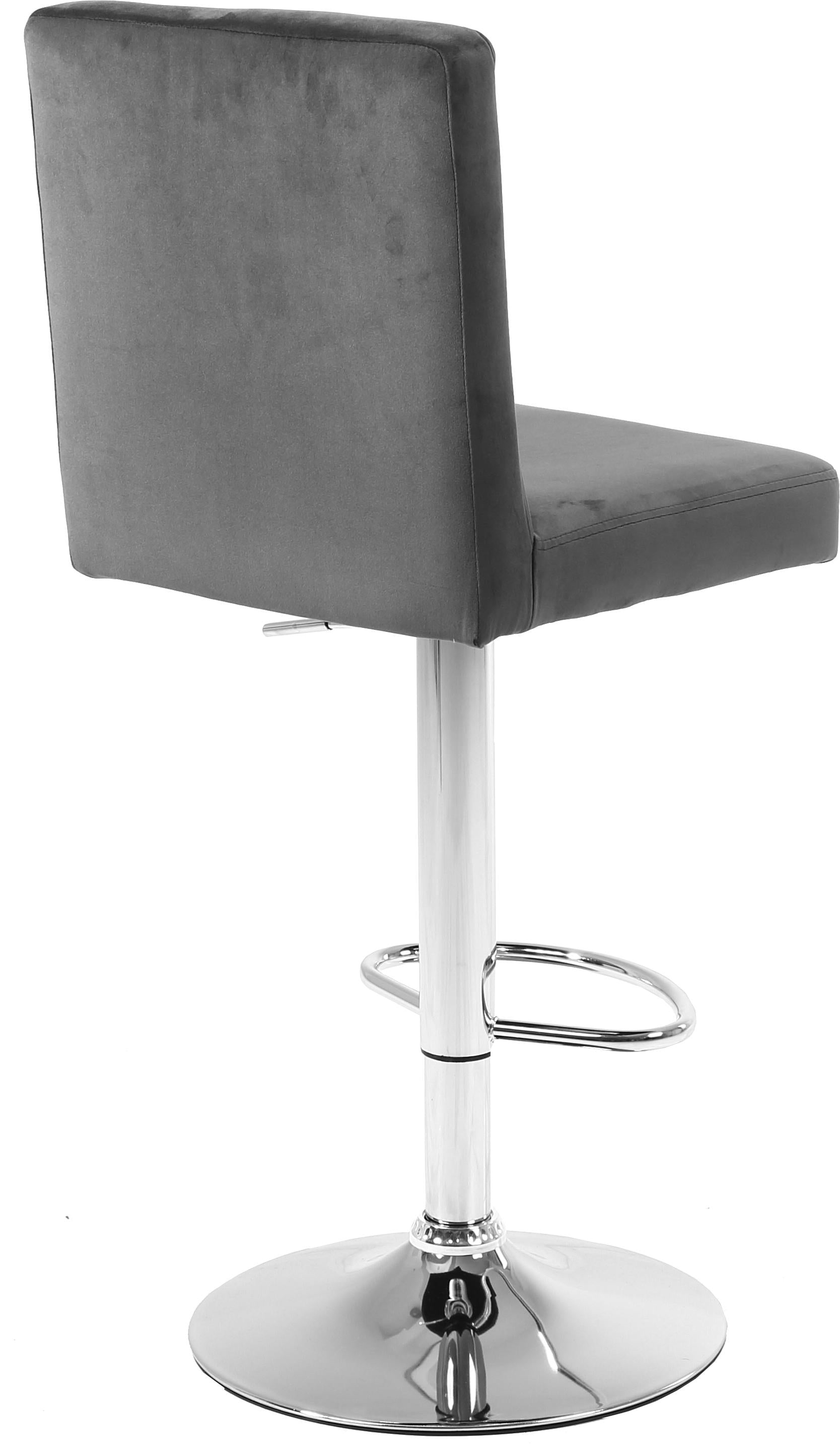 Joel Grey Velvet Adjustable Stool - Luxury Home Furniture (MI)