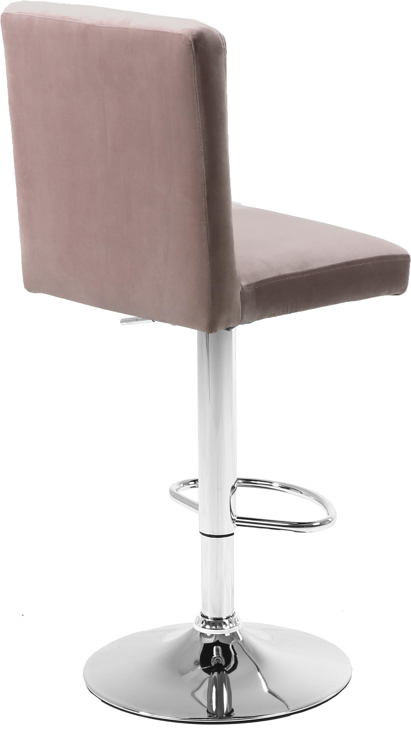 Joel Pink Velvet Adjustable Stool - Luxury Home Furniture (MI)