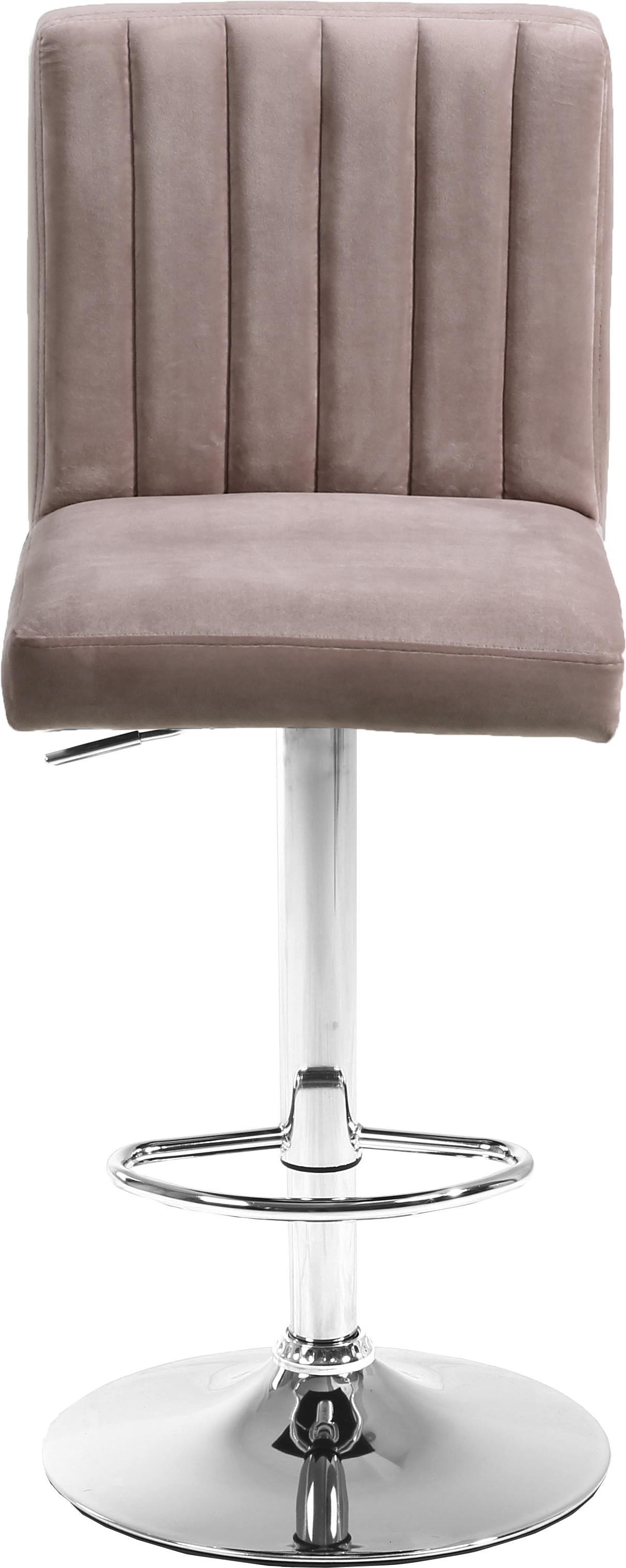 Joel Pink Velvet Adjustable Stool - Luxury Home Furniture (MI)
