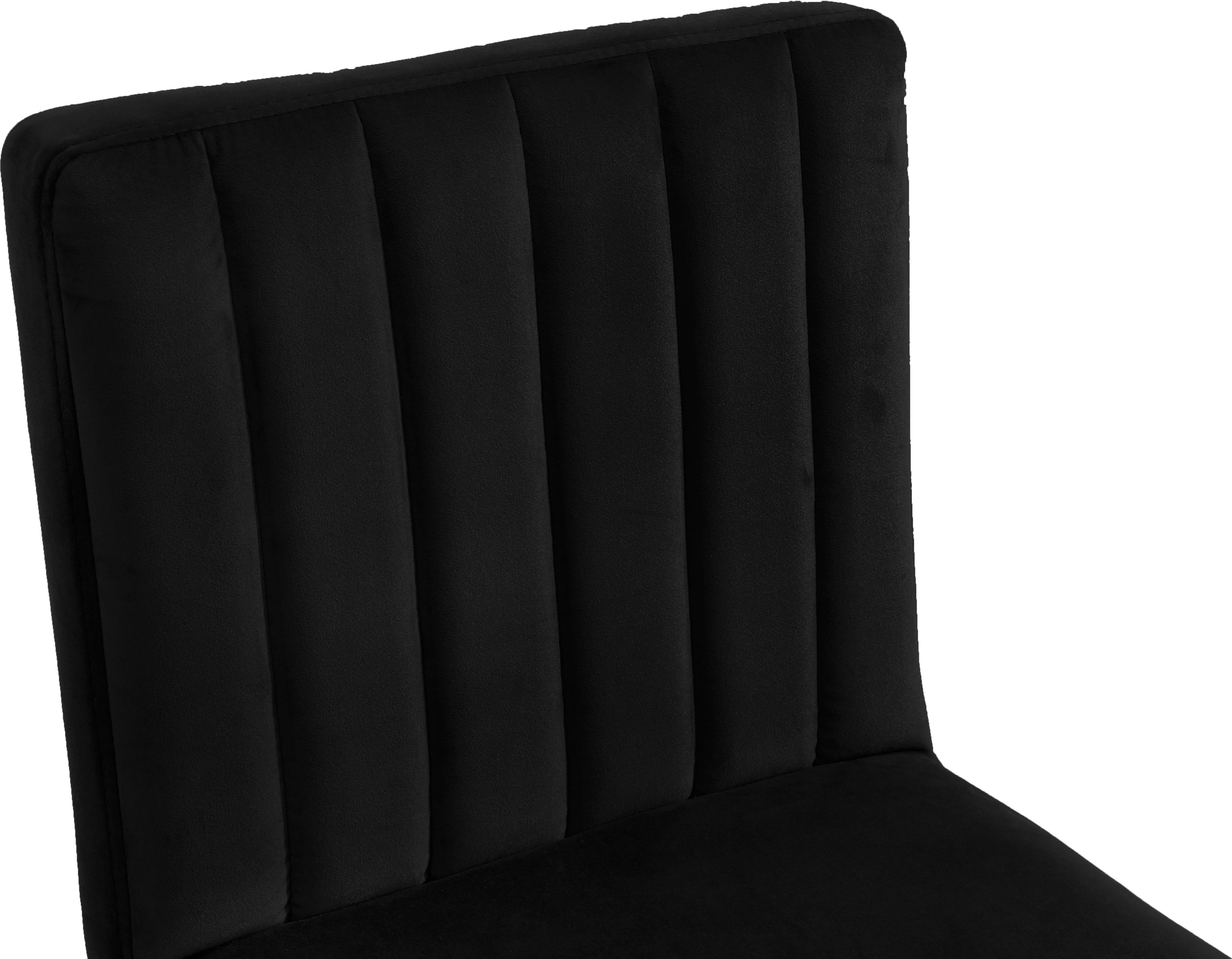 Joel Black Velvet Adjustable Stool - Luxury Home Furniture (MI)