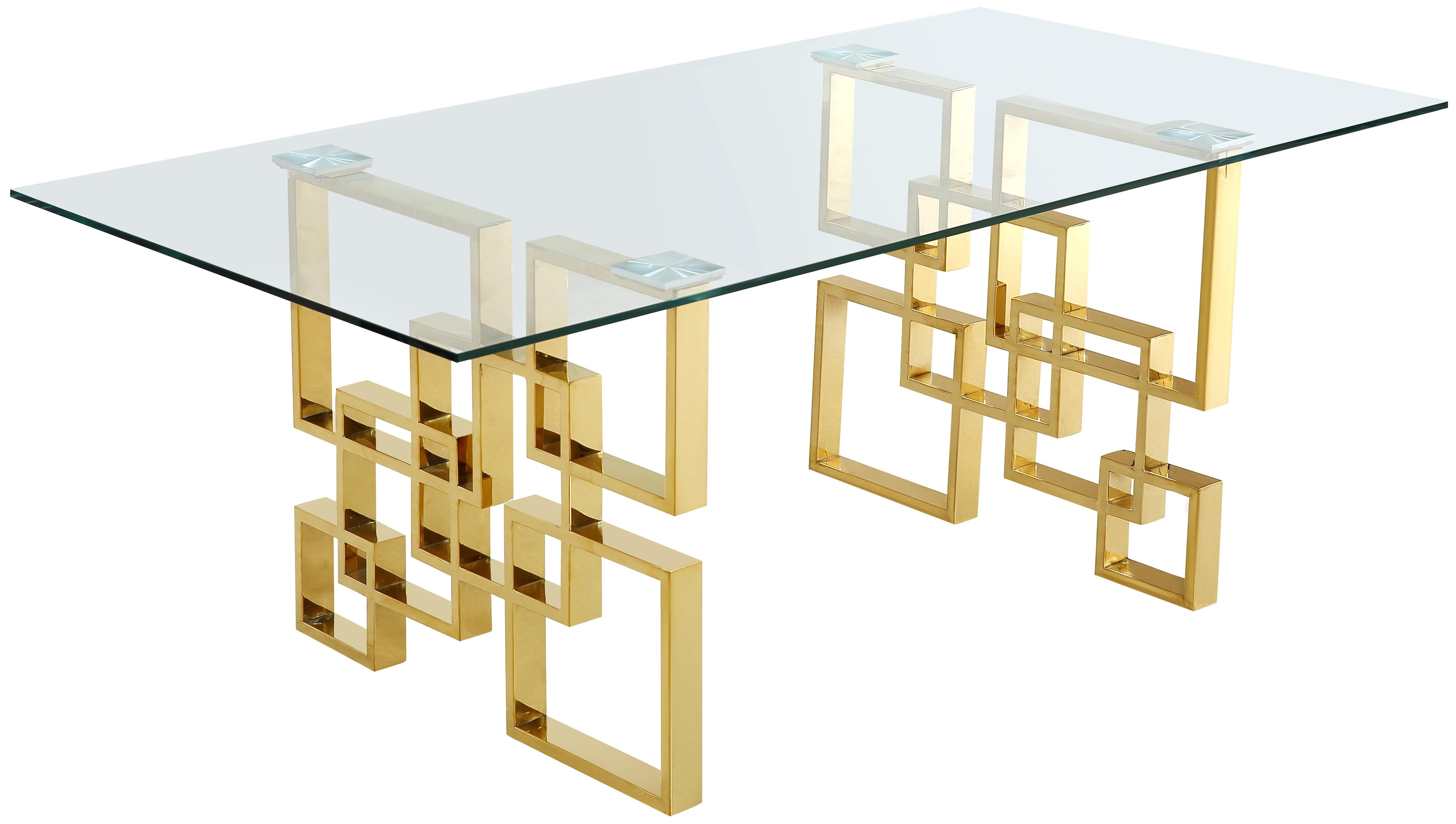 Pierre Gold Dining Table - Luxury Home Furniture (MI)