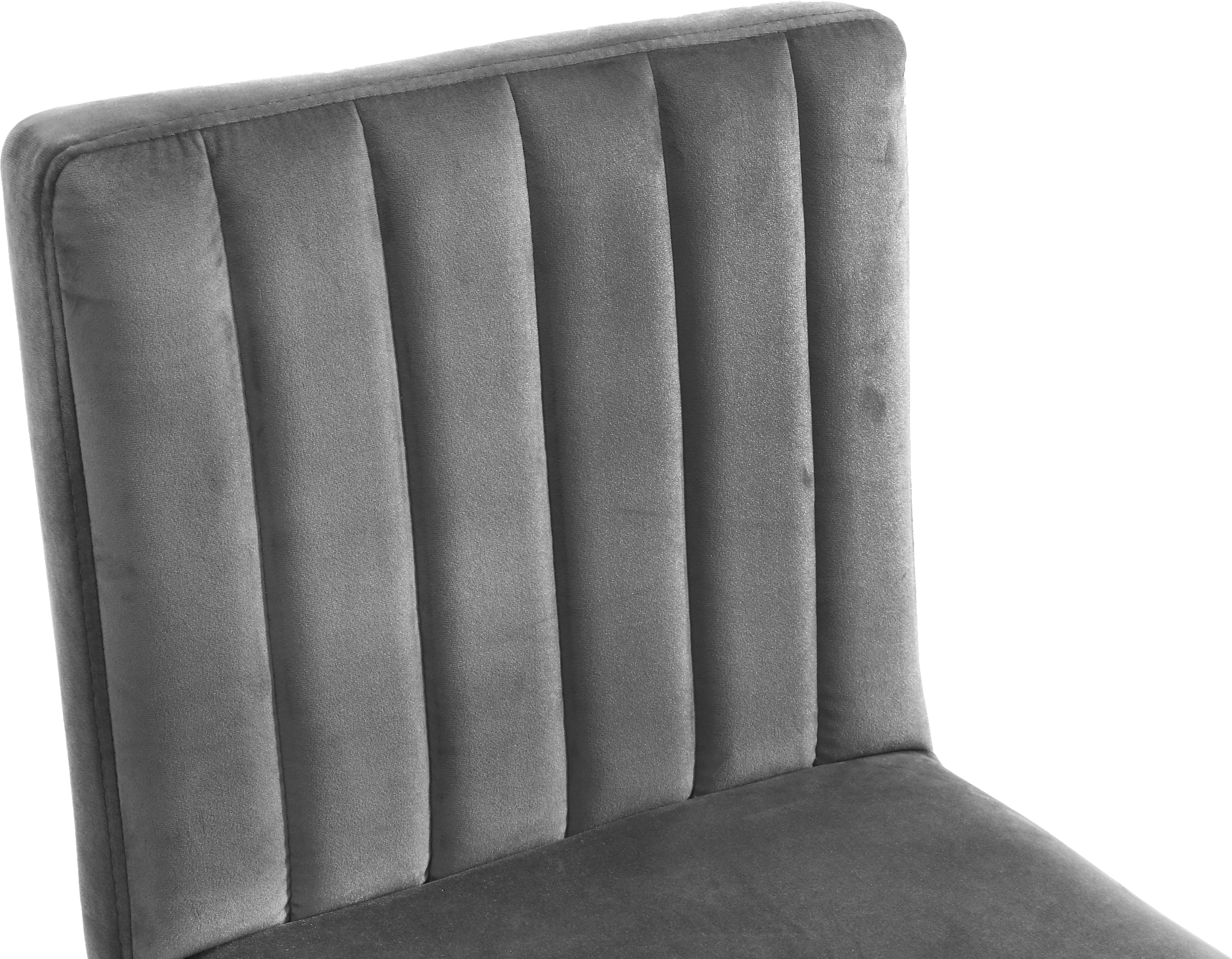 Joel Grey Velvet Adjustable Stool - Luxury Home Furniture (MI)