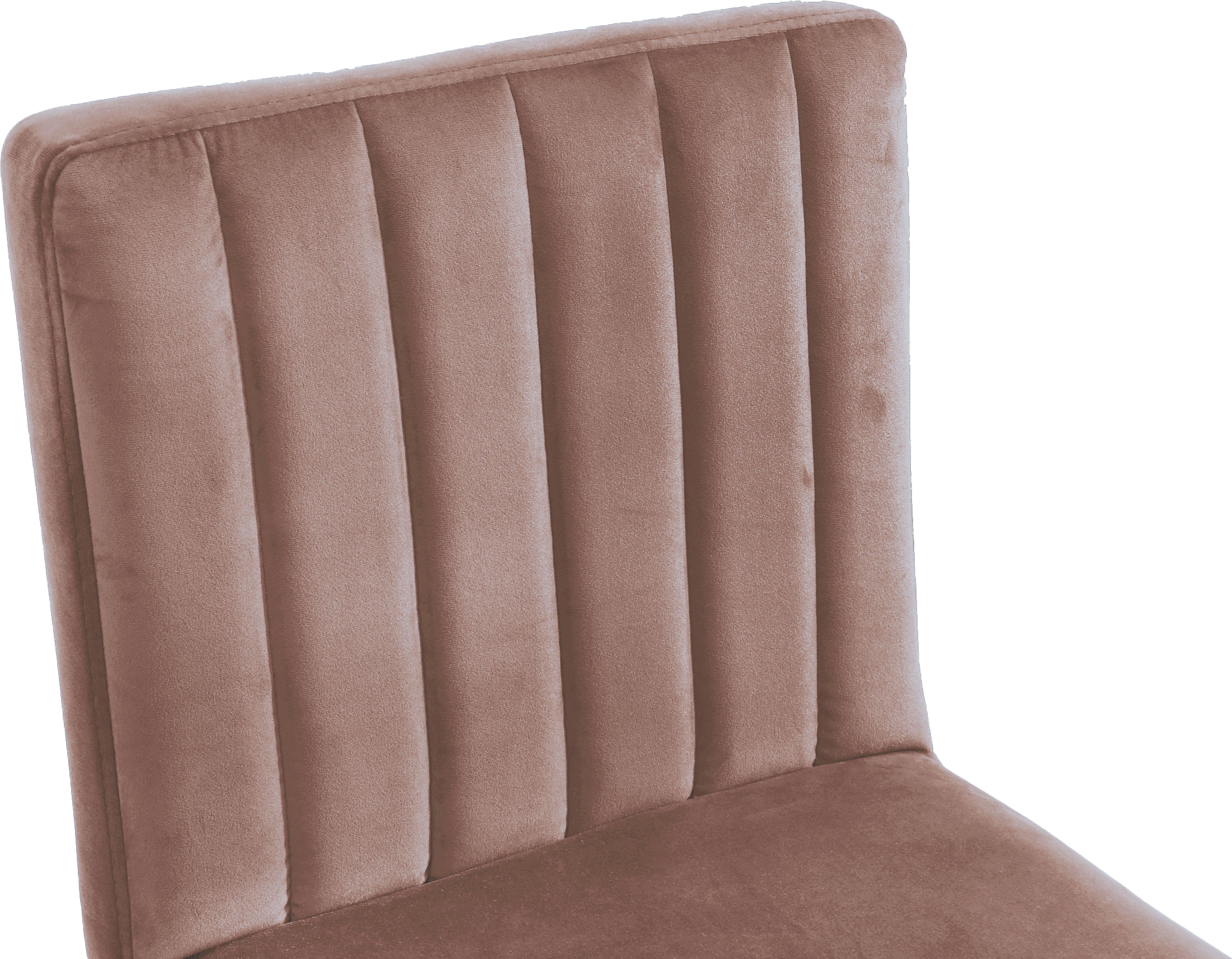 Joel Pink Velvet Adjustable Stool - Luxury Home Furniture (MI)