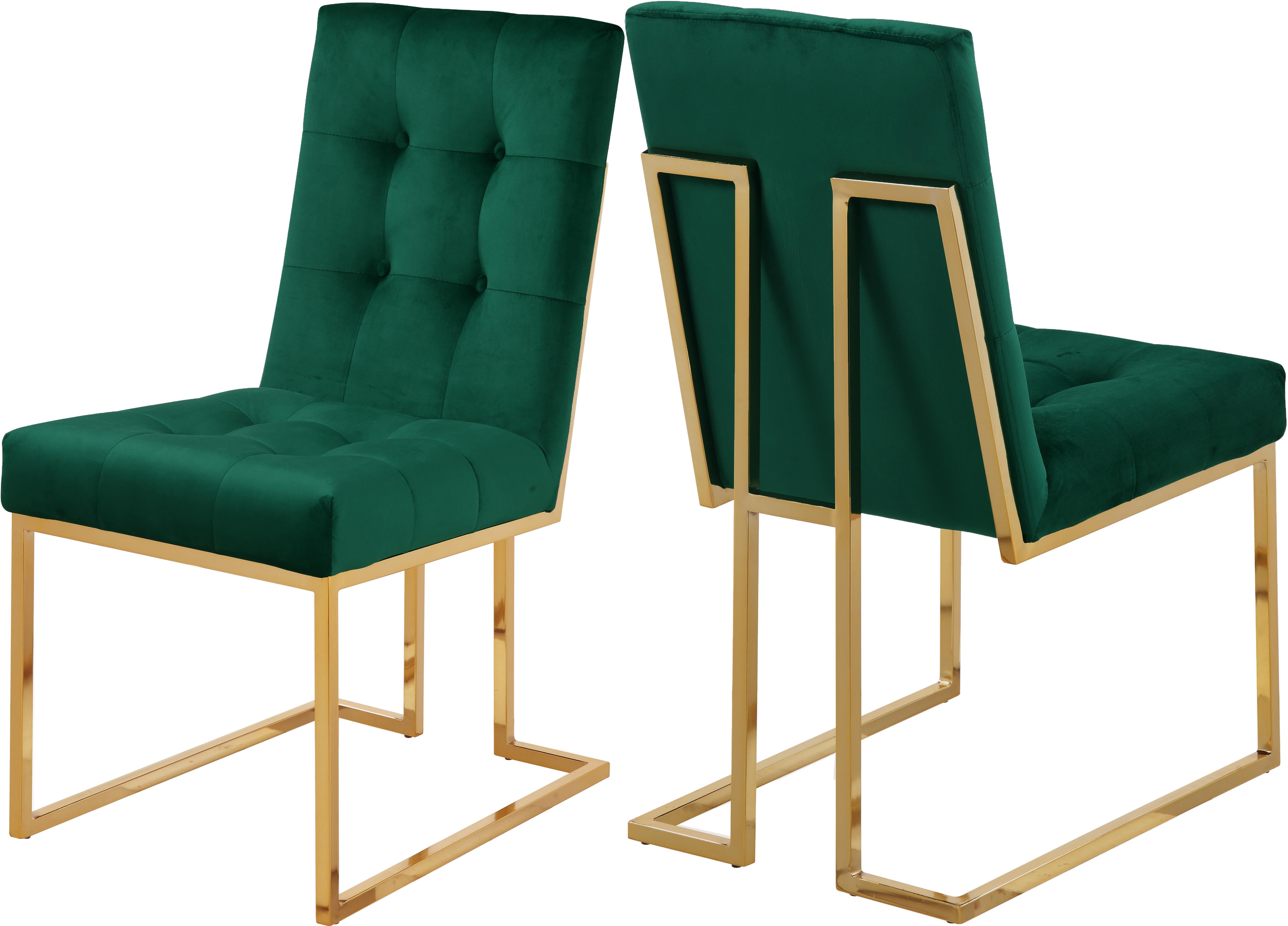 Pierre Green Velvet Dining Chair - Luxury Home Furniture (MI)
