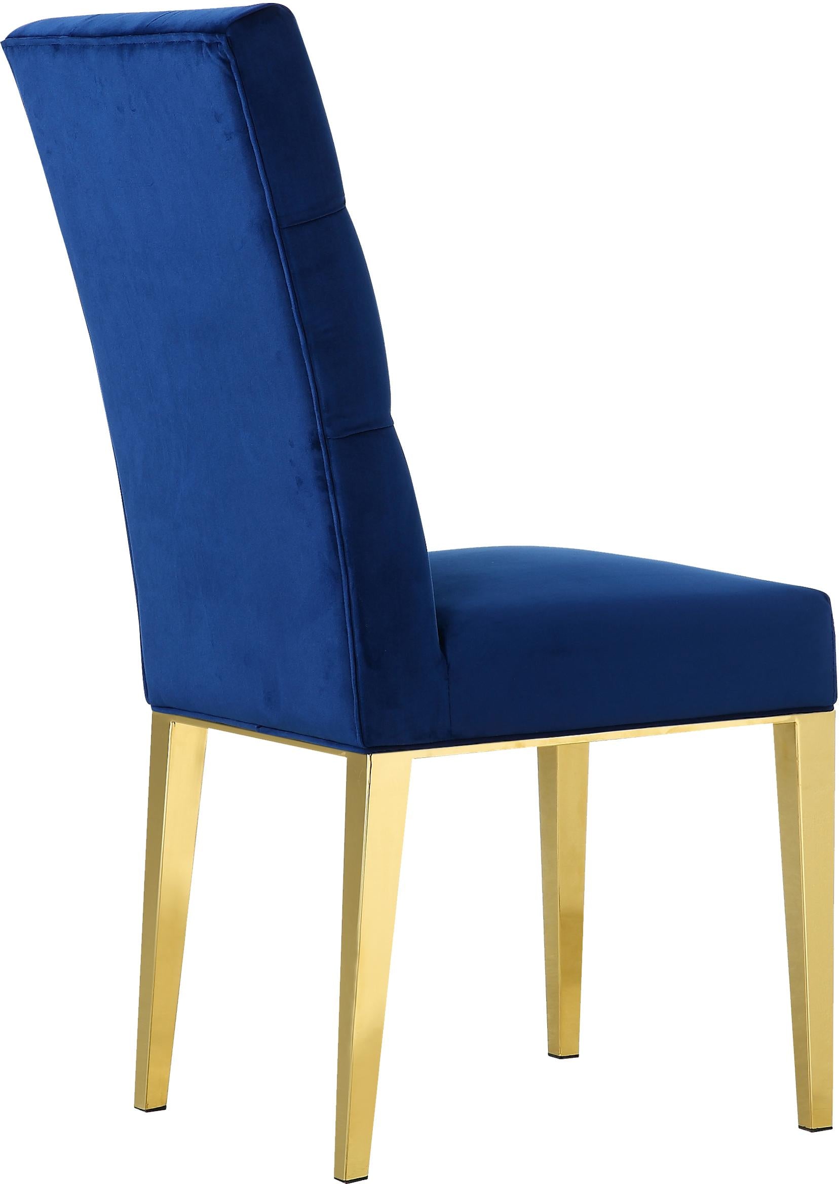 Capri Navy Velvet Dining Chair - Luxury Home Furniture (MI)