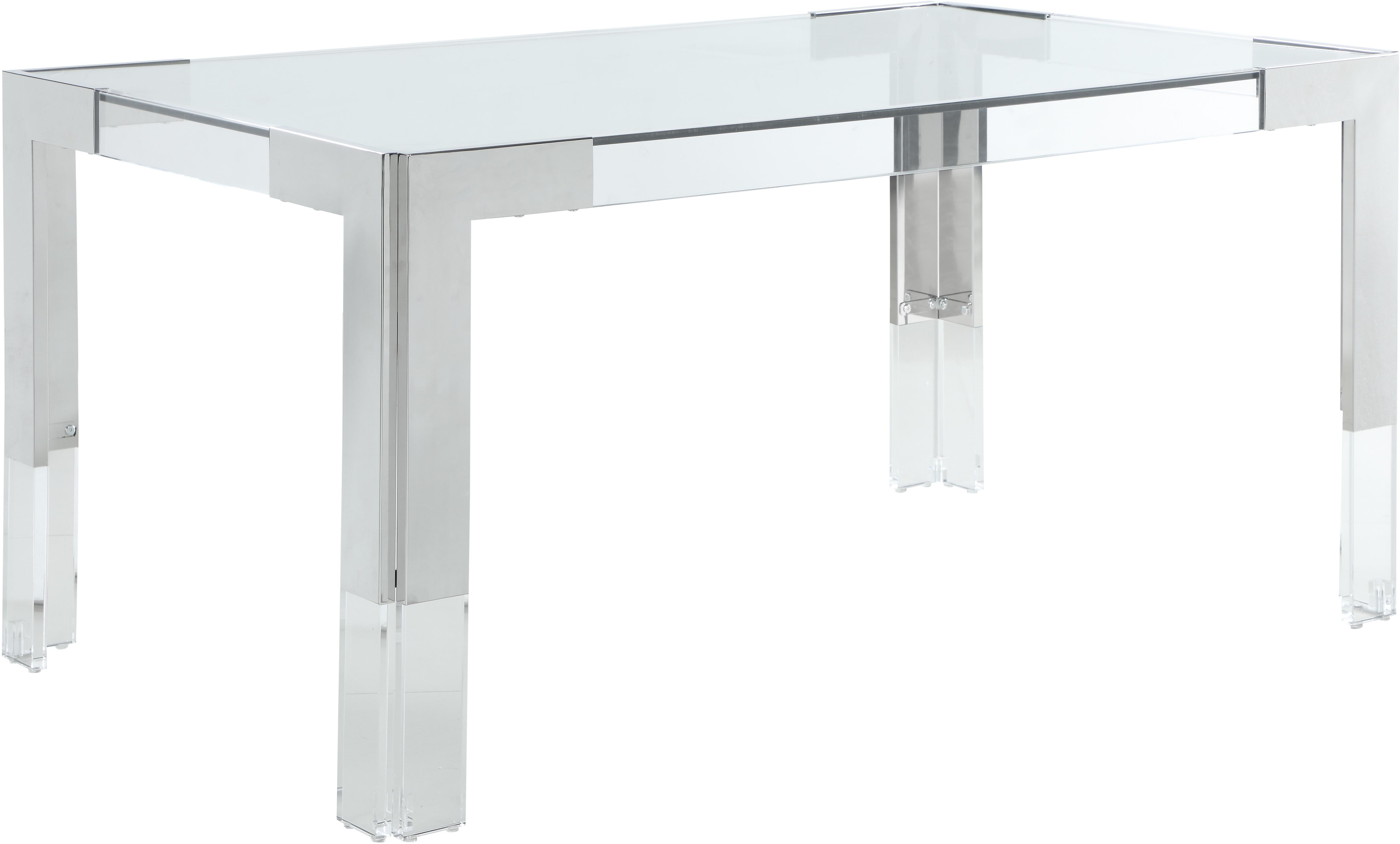 Casper Rich Chrome Dining Table - Luxury Home Furniture (MI)
