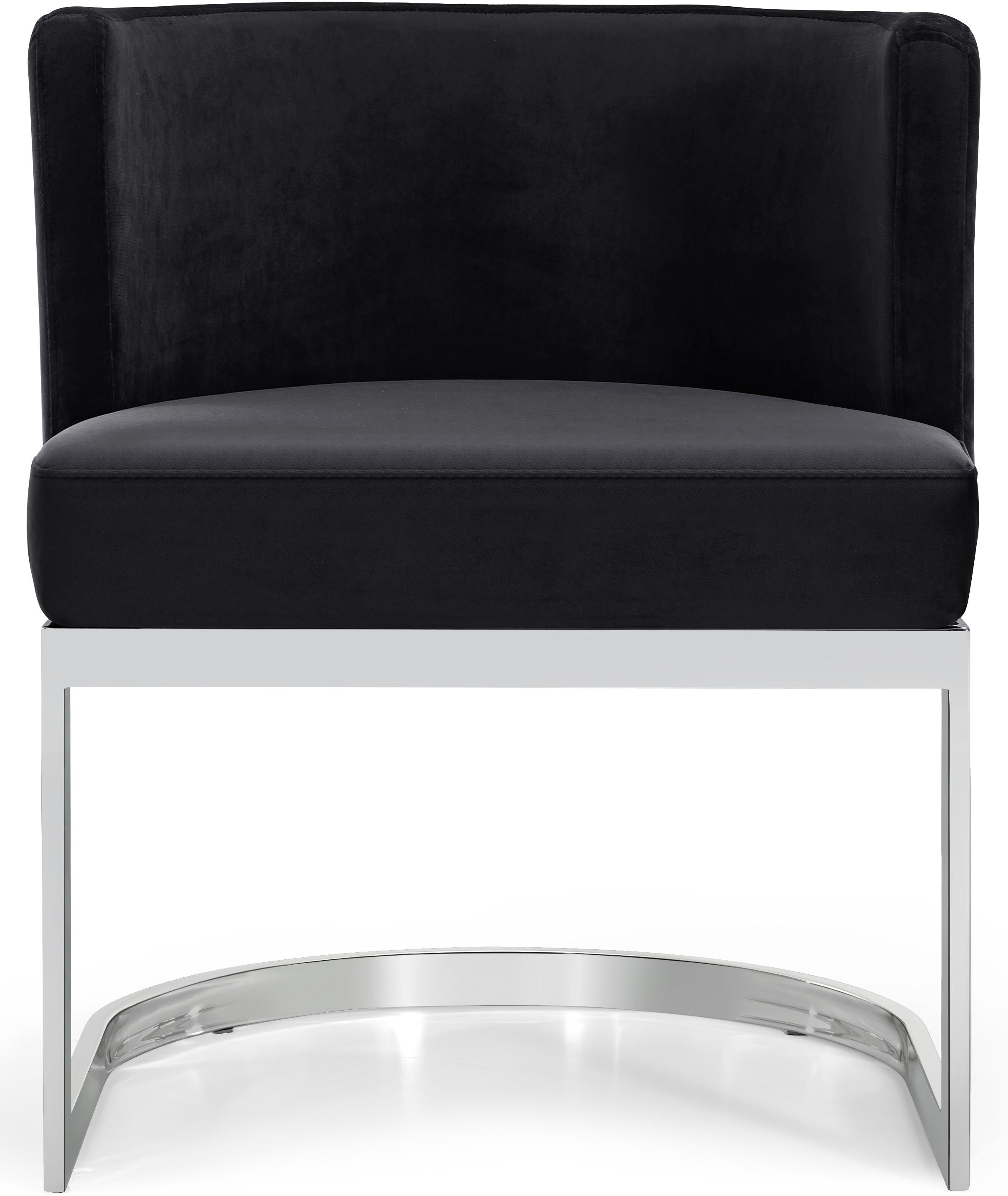 Gianna Black Velvet Dining Chair - Luxury Home Furniture (MI)