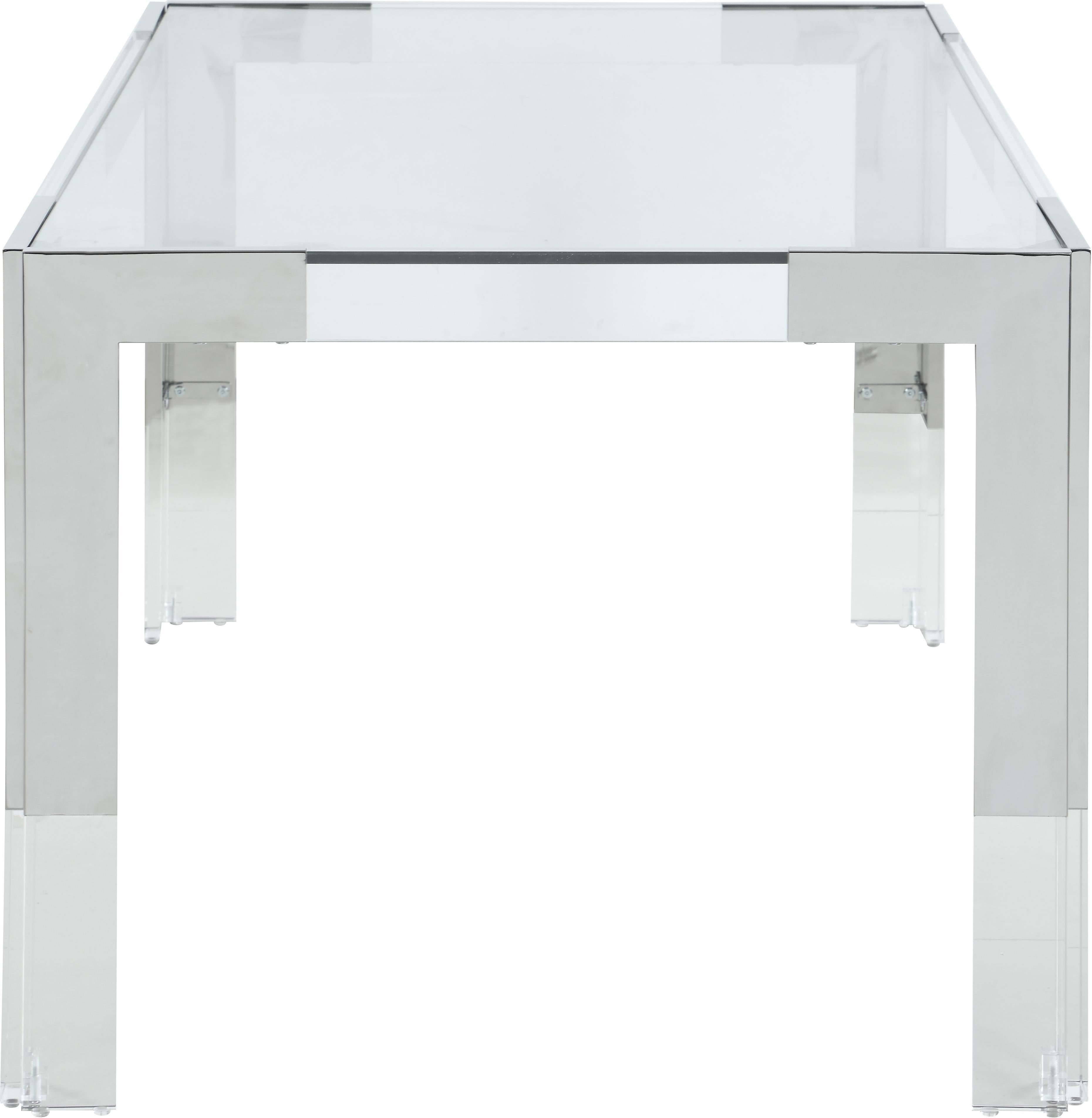 Casper Rich Chrome Dining Table - Luxury Home Furniture (MI)