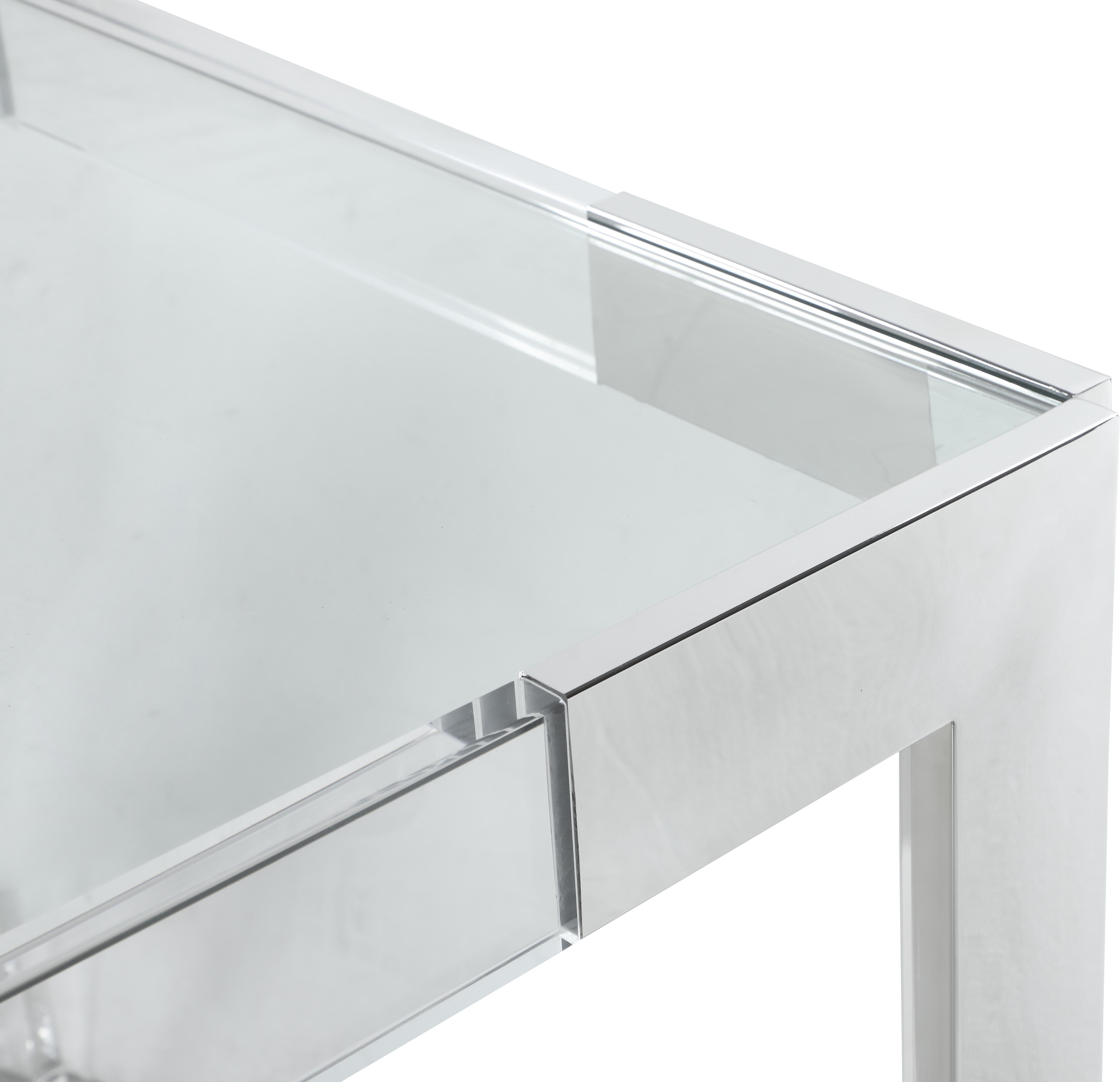 Casper Rich Chrome Dining Table - Luxury Home Furniture (MI)