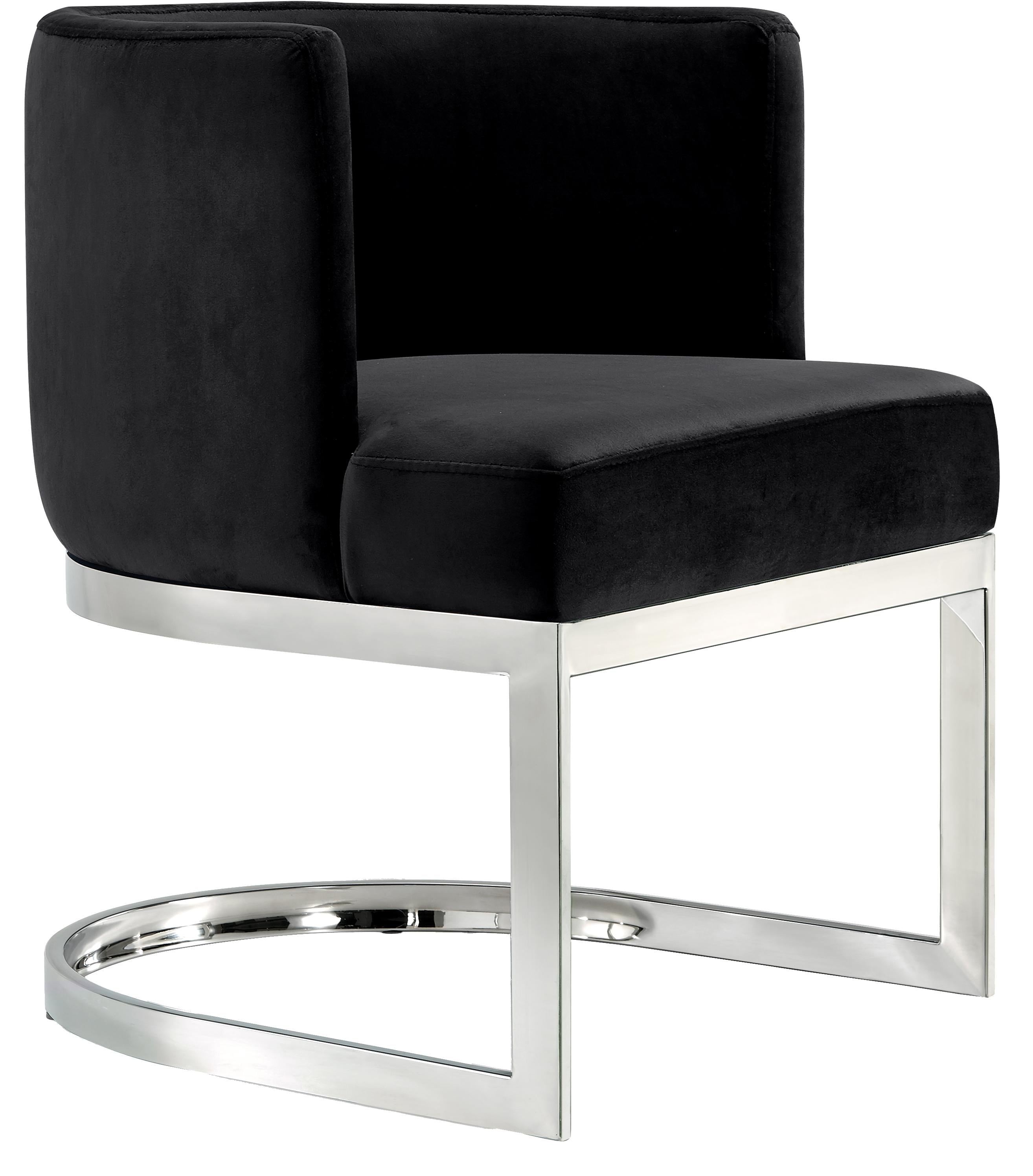 Gianna Black Velvet Dining Chair - Luxury Home Furniture (MI)