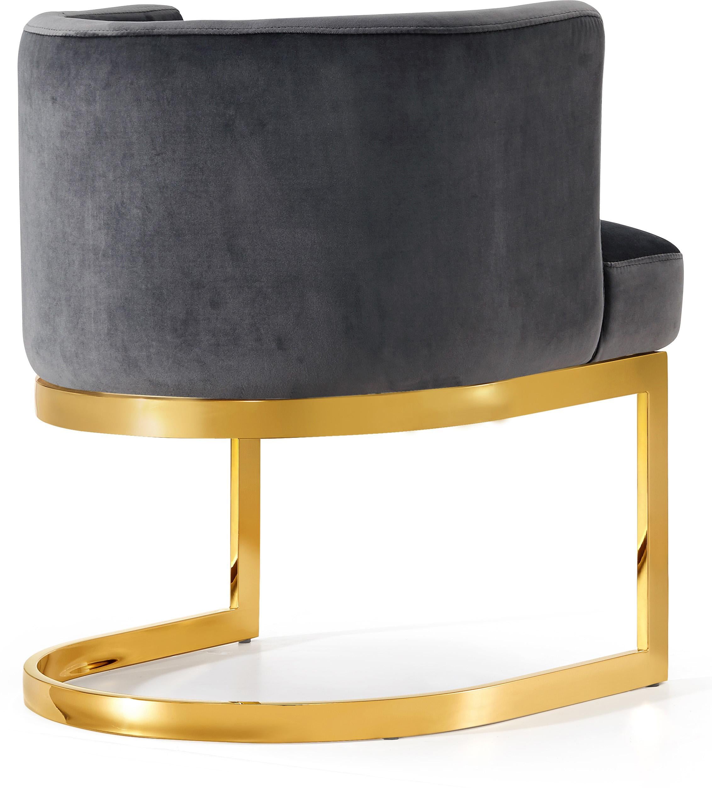 Gianna Grey Velvet Dining Chair - Luxury Home Furniture (MI)
