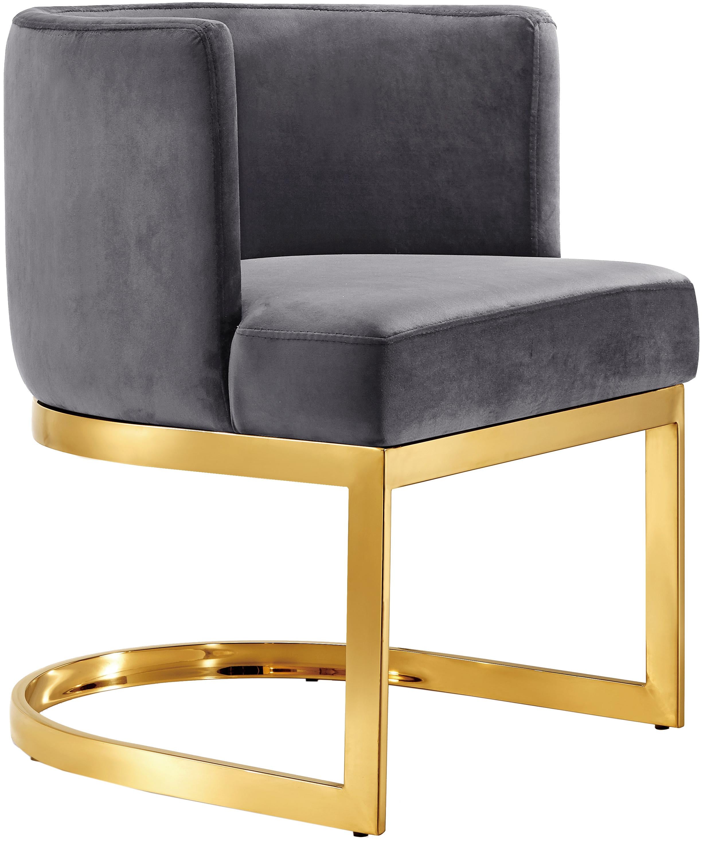 Gianna Grey Velvet Dining Chair - Luxury Home Furniture (MI)