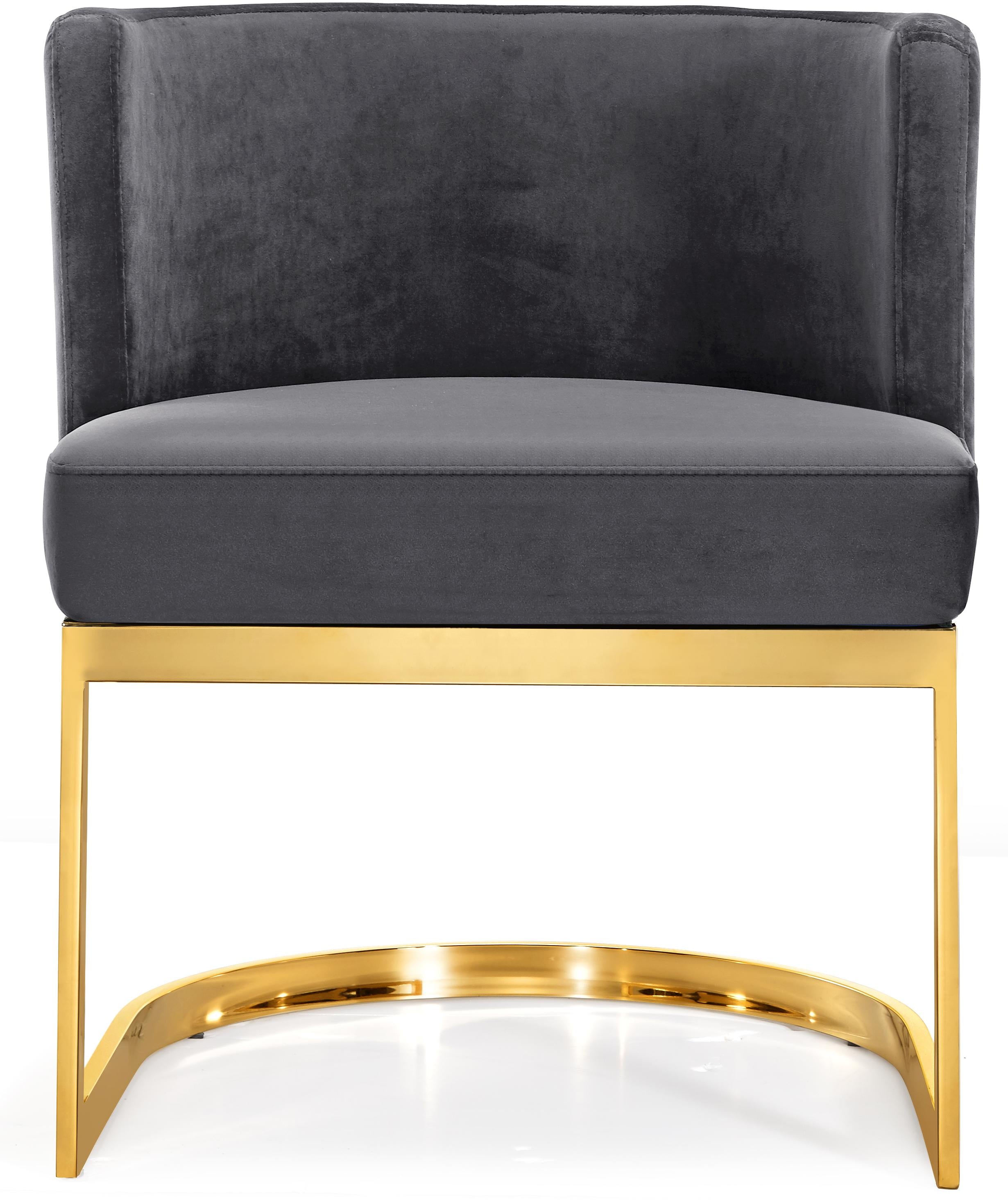 Gianna Grey Velvet Dining Chair - Luxury Home Furniture (MI)