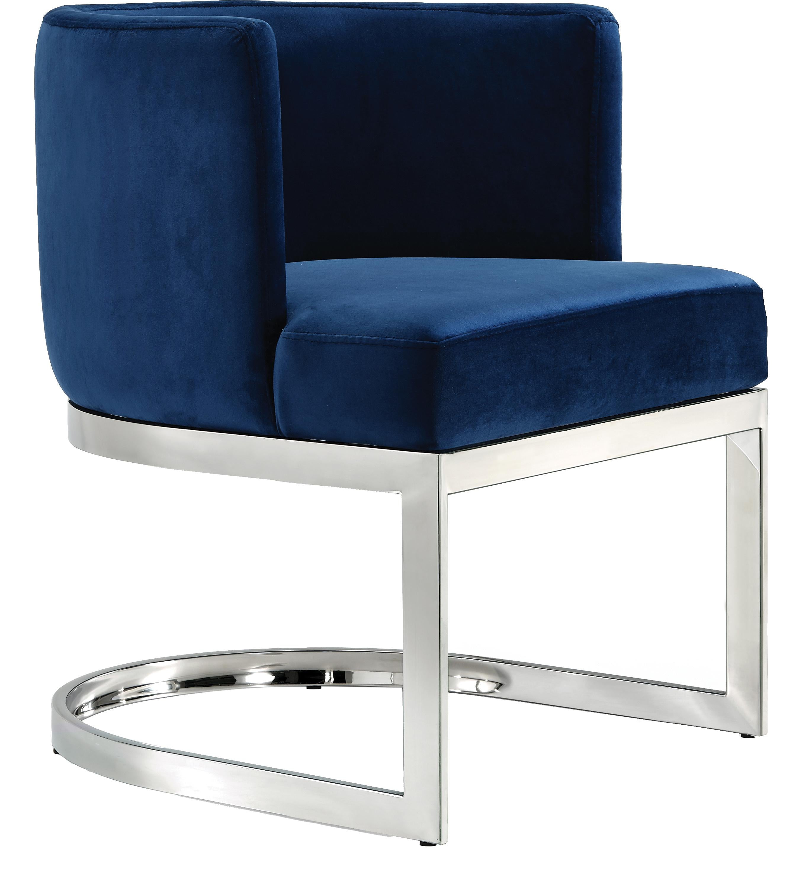 Gianna Navy Velvet Dining Chair - Luxury Home Furniture (MI)