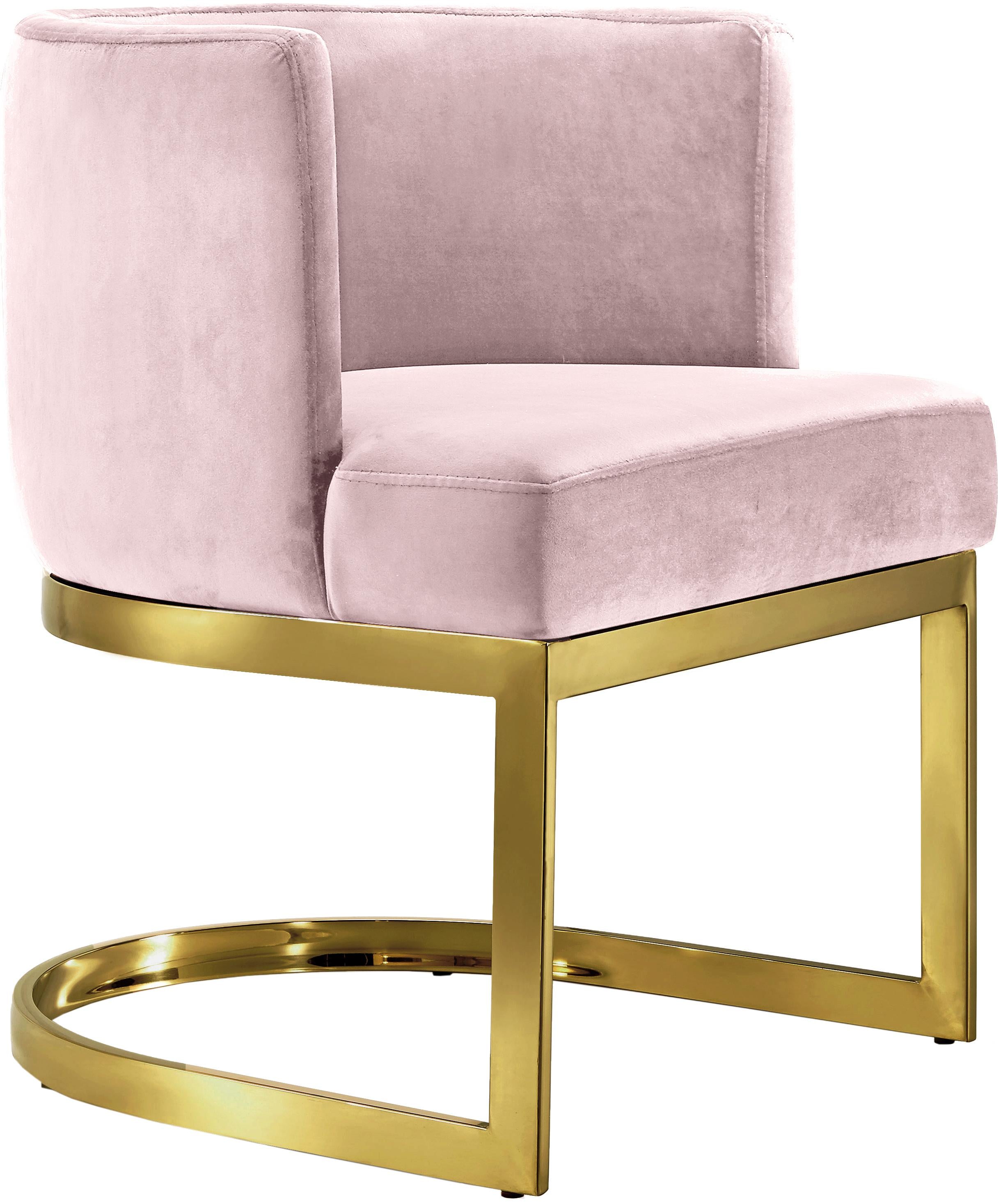 Gianna Pink Velvet Dining Chair - Luxury Home Furniture (MI)
