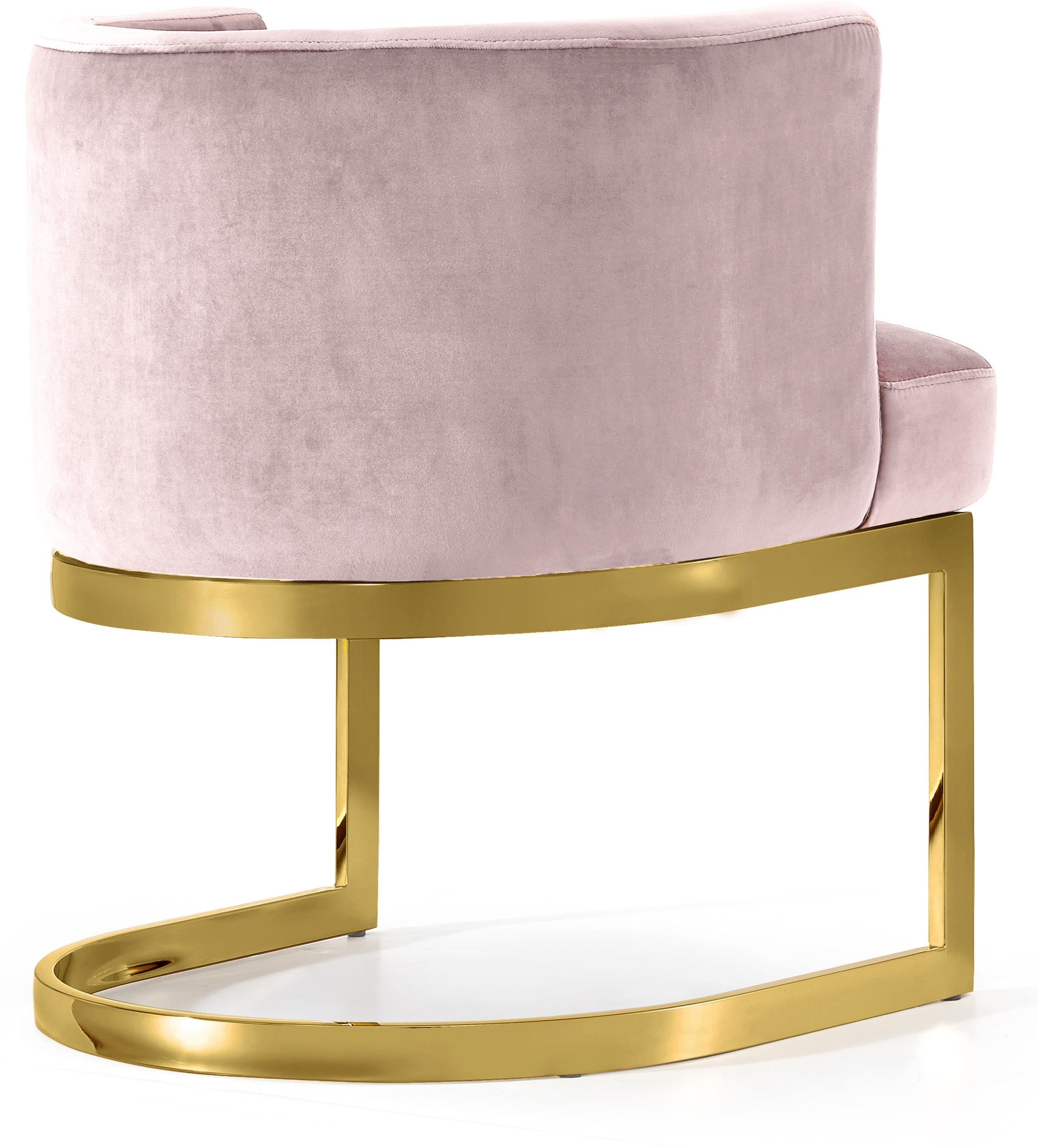 Gianna Pink Velvet Dining Chair - Luxury Home Furniture (MI)