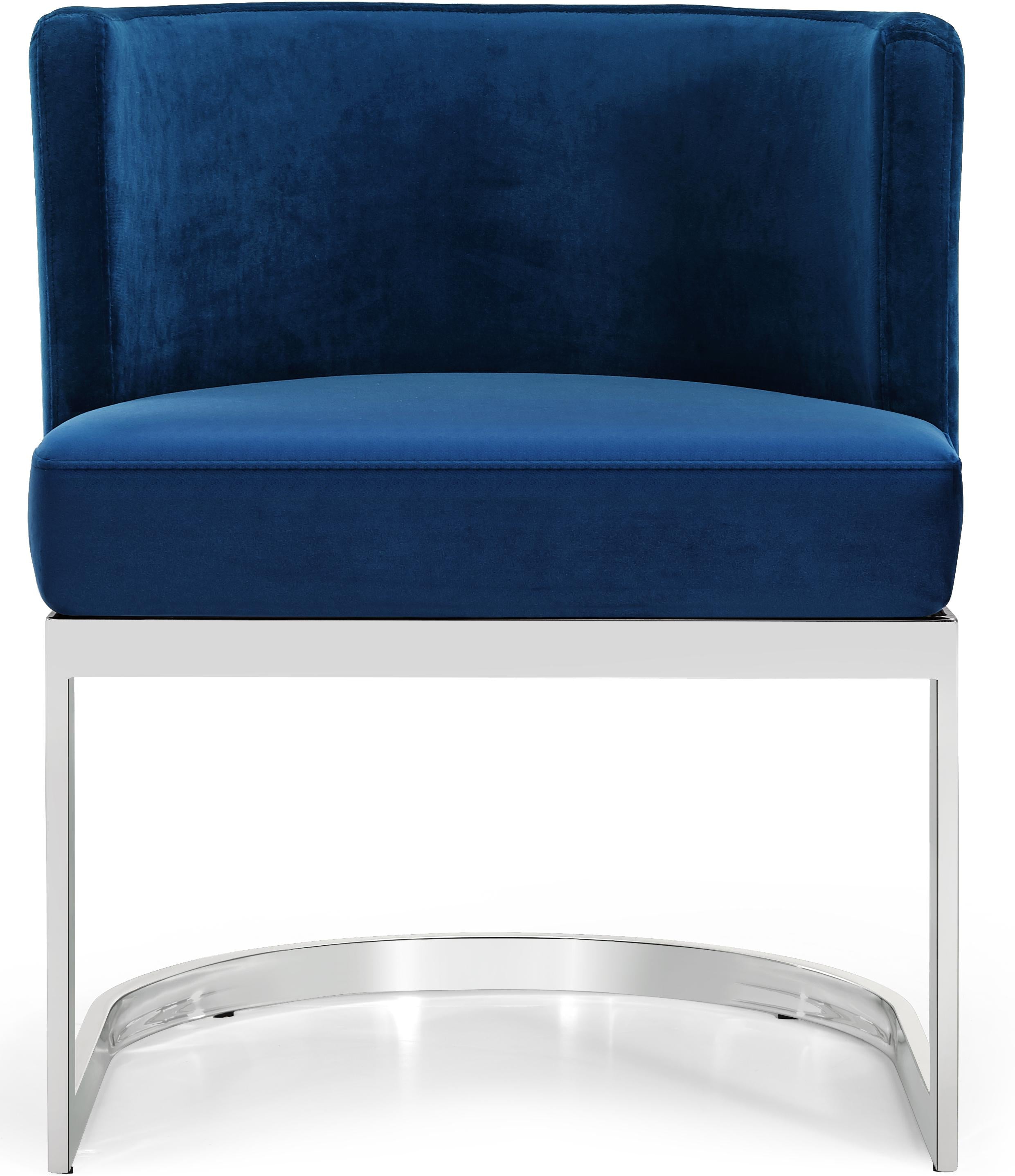 Gianna Navy Velvet Dining Chair - Luxury Home Furniture (MI)