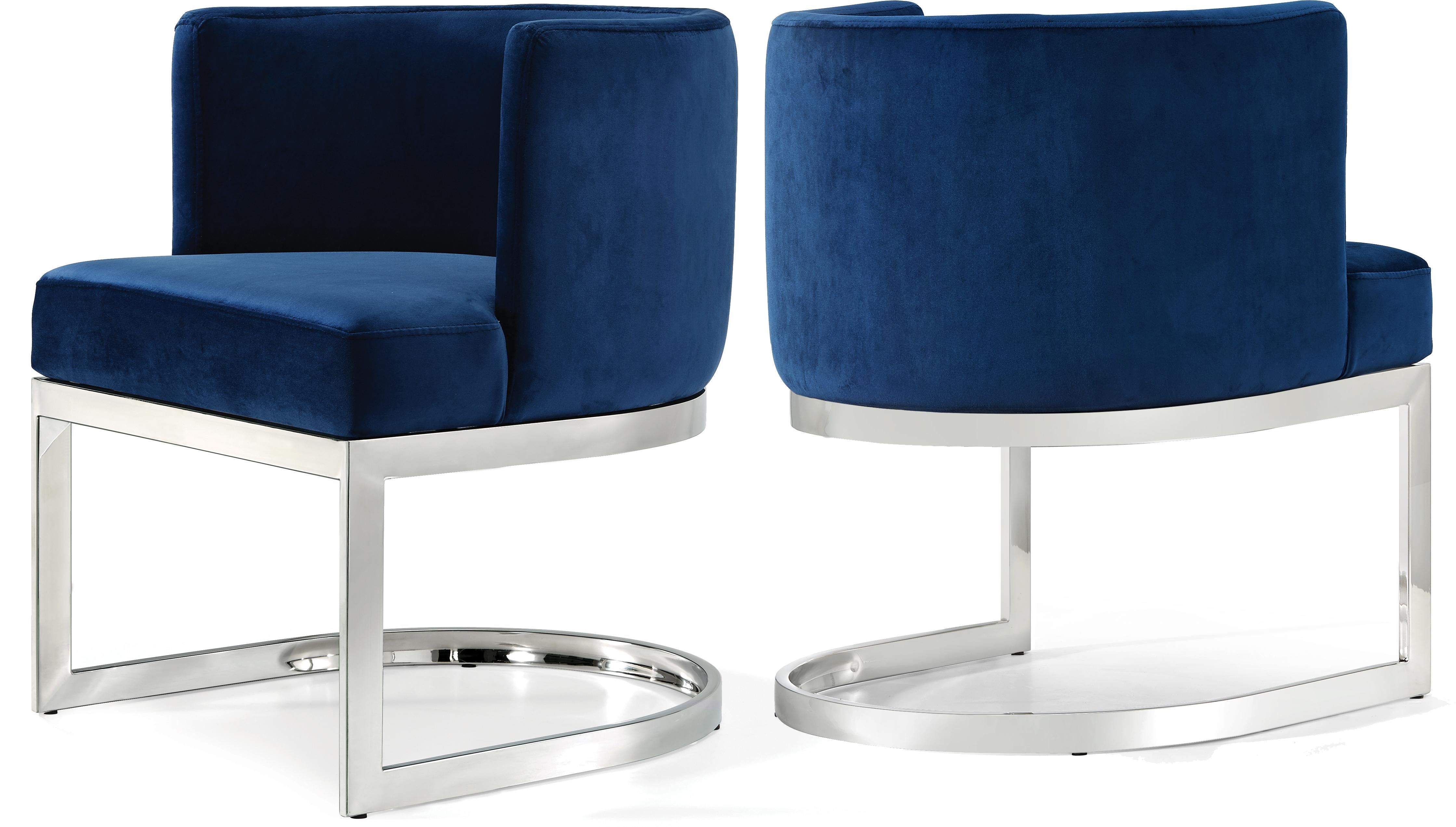 Gianna Navy Velvet Dining Chair - Luxury Home Furniture (MI)