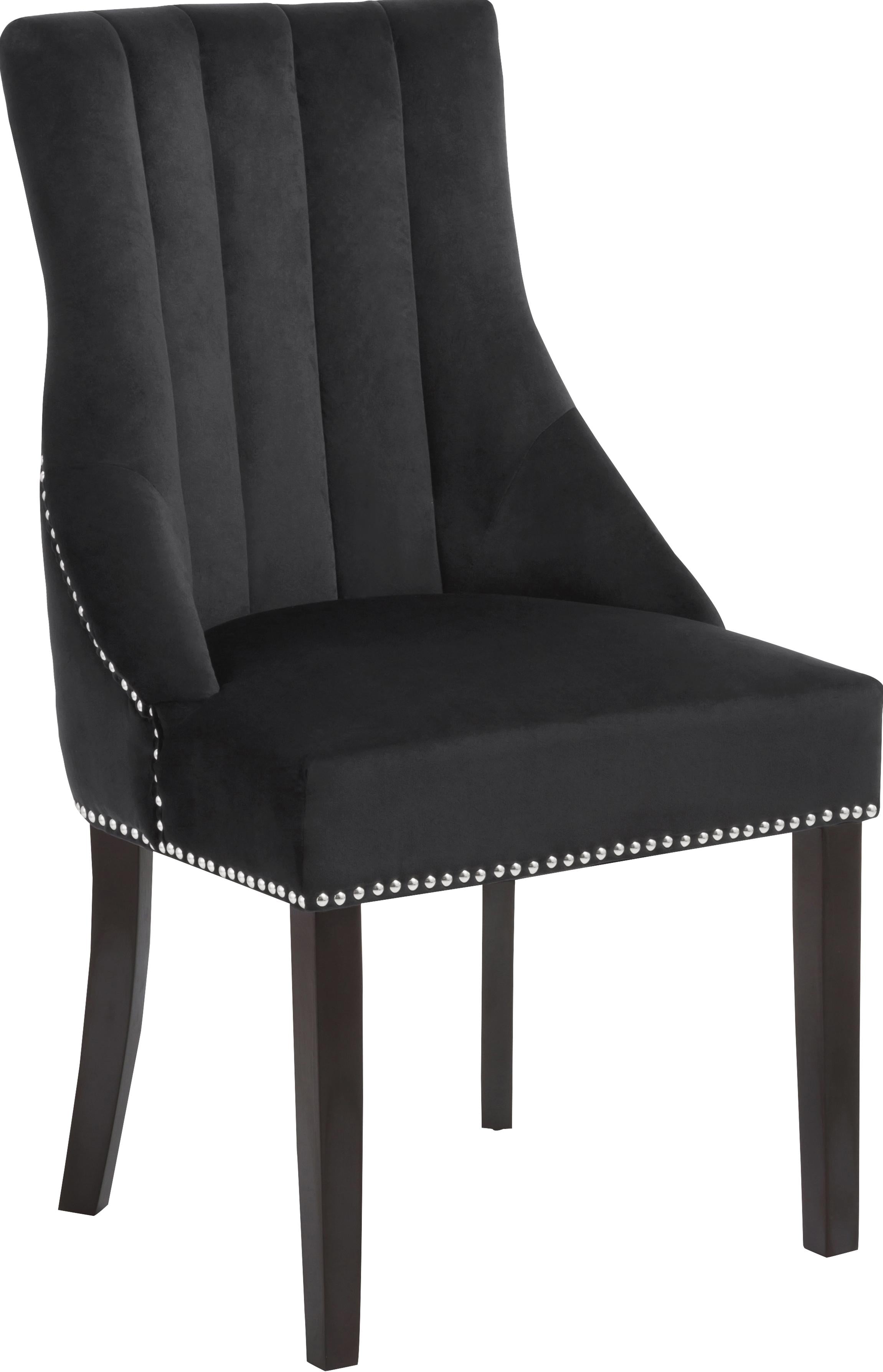 Oxford Black Velvet Dining Chair - Luxury Home Furniture (MI)