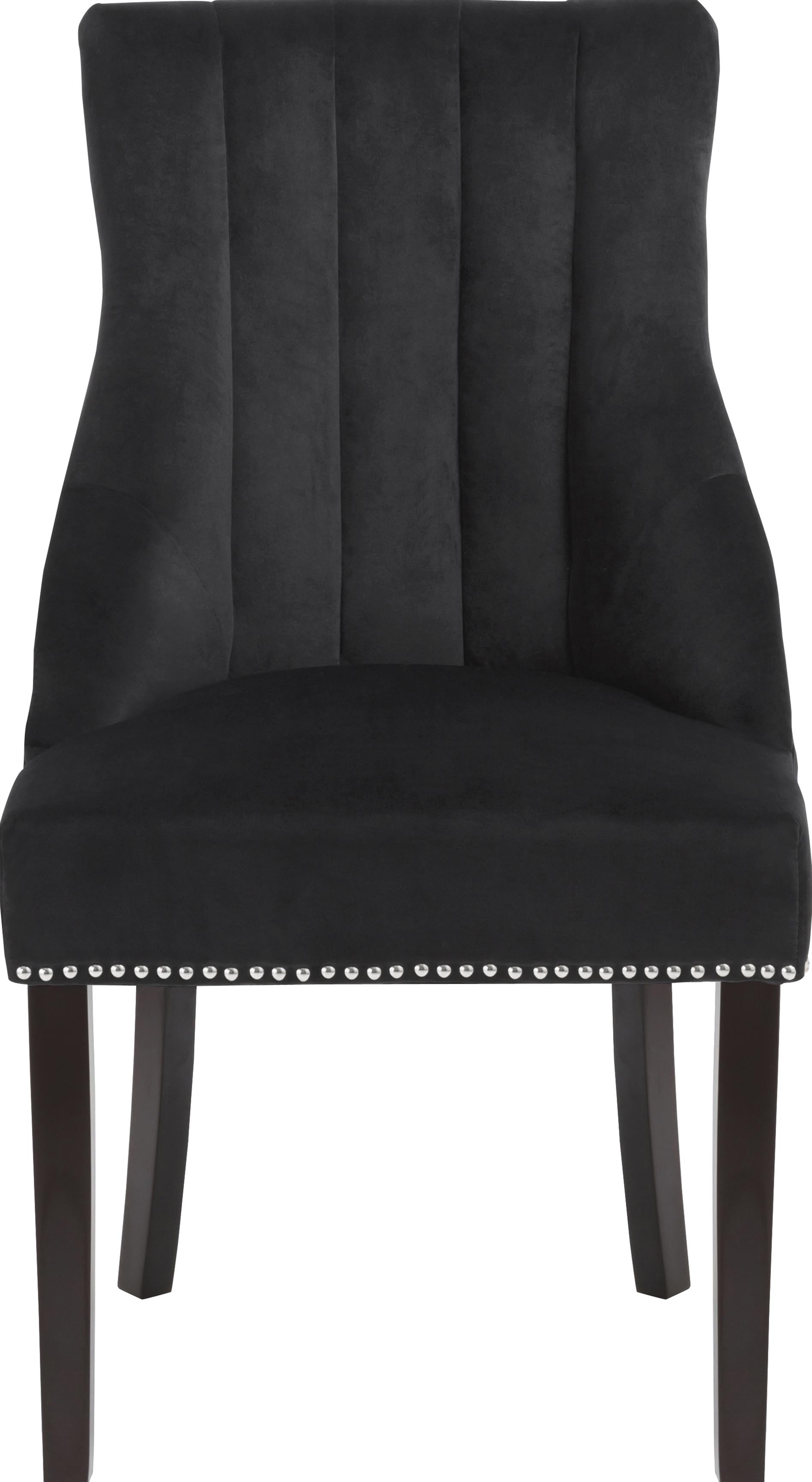 Oxford Black Velvet Dining Chair - Luxury Home Furniture (MI)