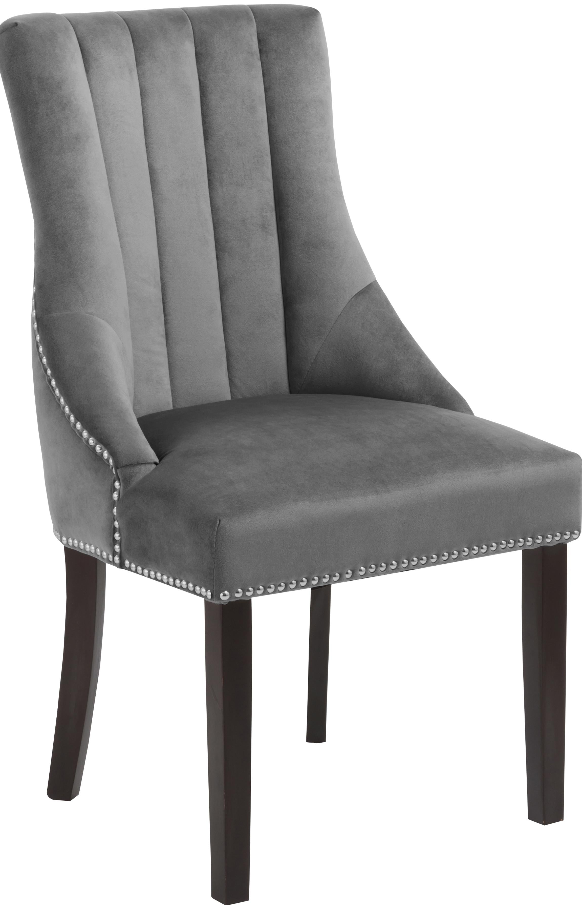 Oxford Grey Velvet Dining Chair - Luxury Home Furniture (MI)