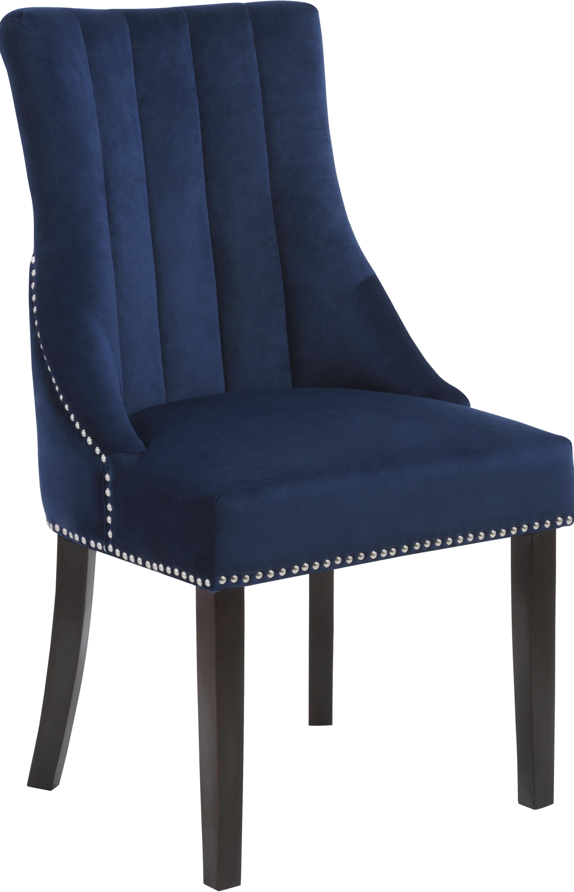 Oxford Navy Velvet Dining Chair - Luxury Home Furniture (MI)