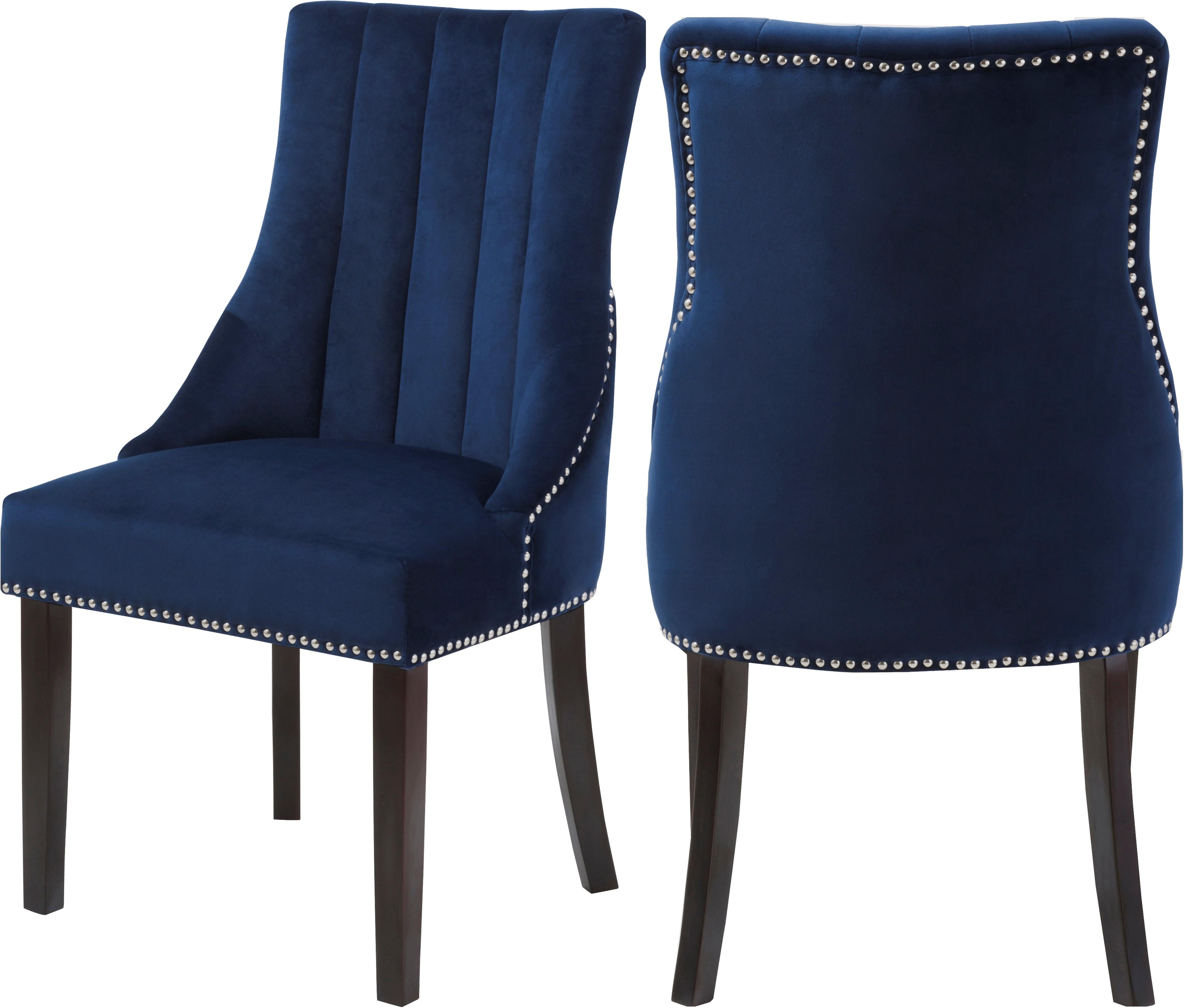 Oxford Navy Velvet Dining Chair - Luxury Home Furniture (MI)