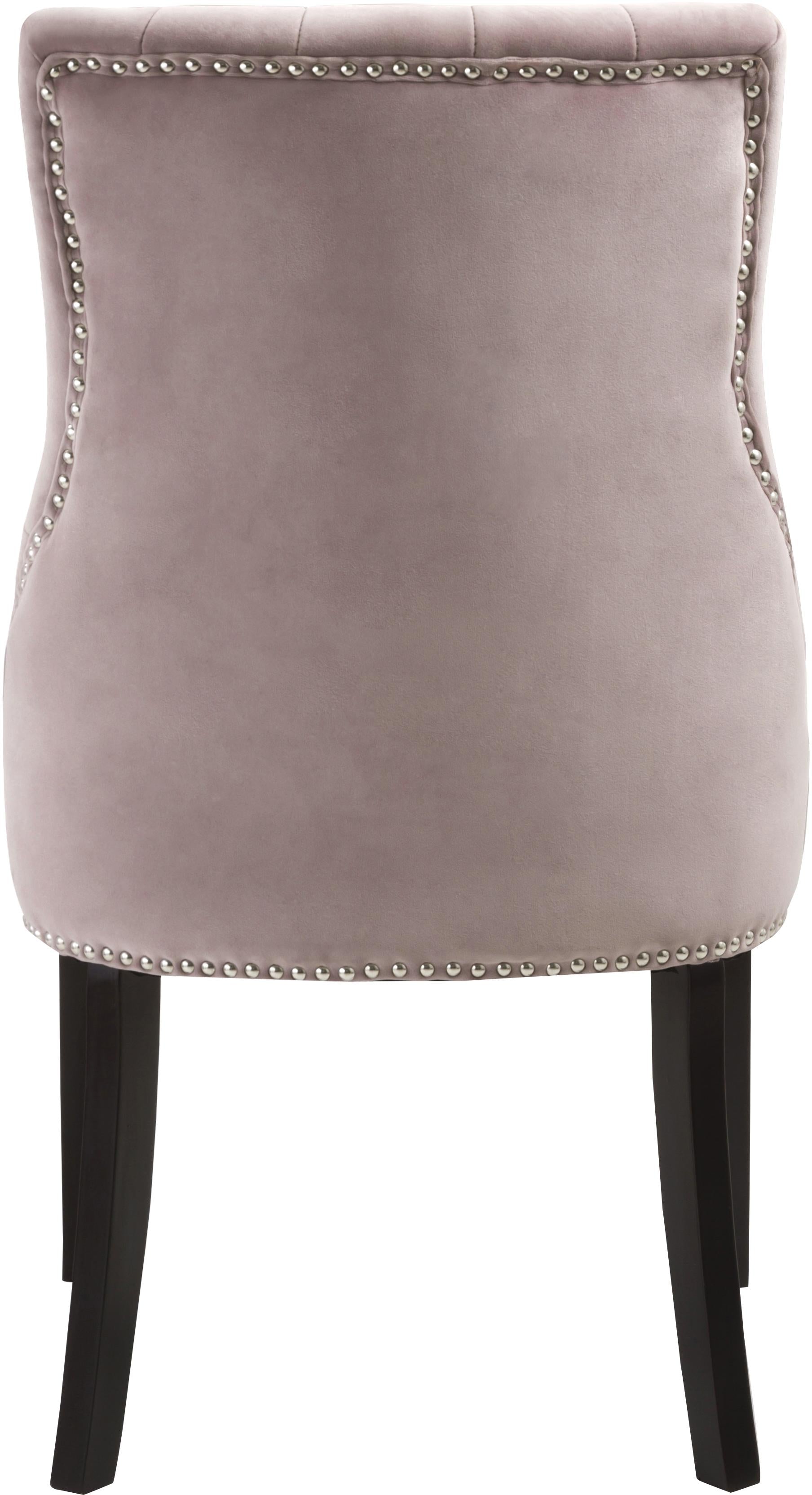 Oxford Pink Velvet Dining Chair - Luxury Home Furniture (MI)