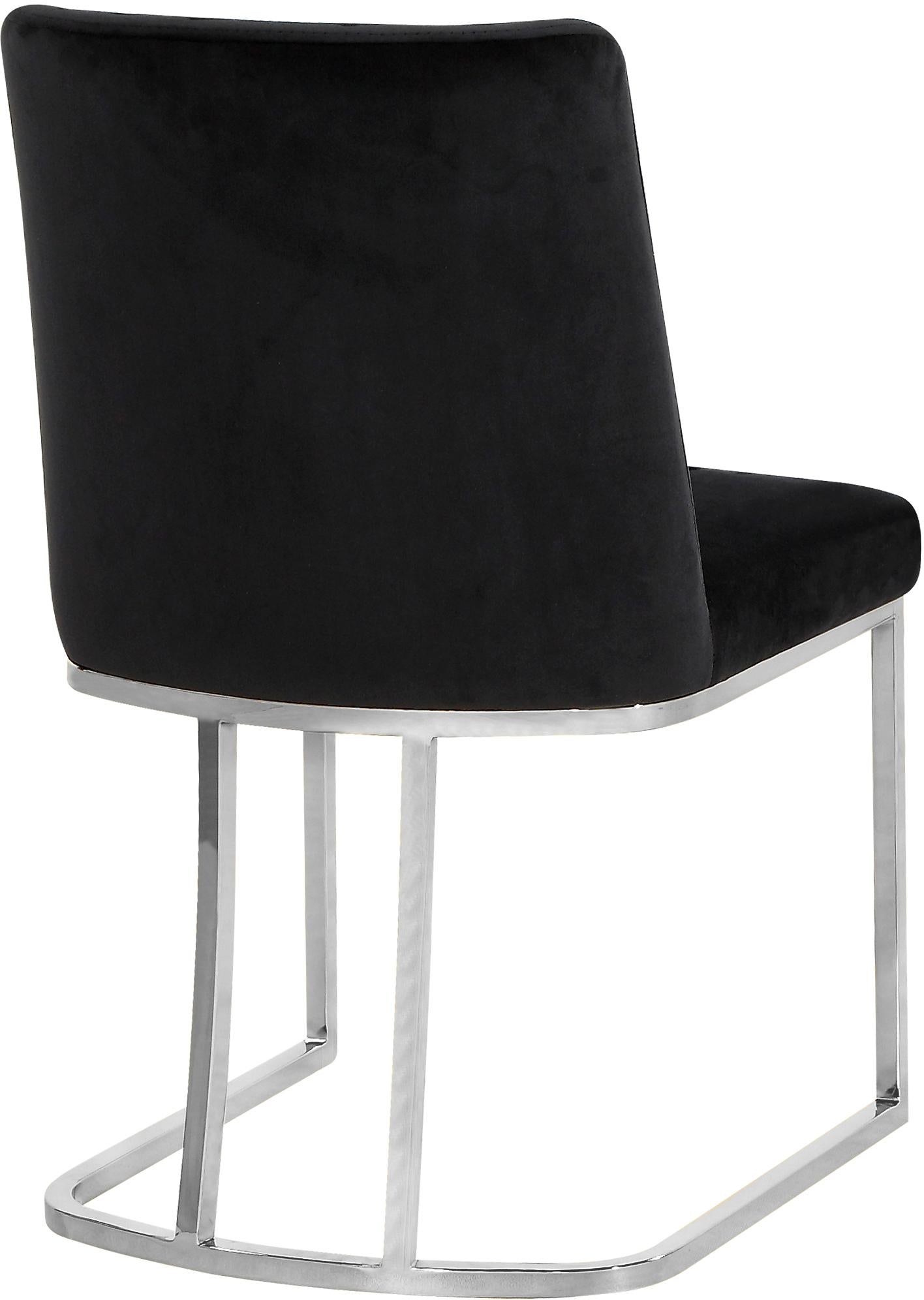 Heidi Black Velvet Dining Chair - Luxury Home Furniture (MI)