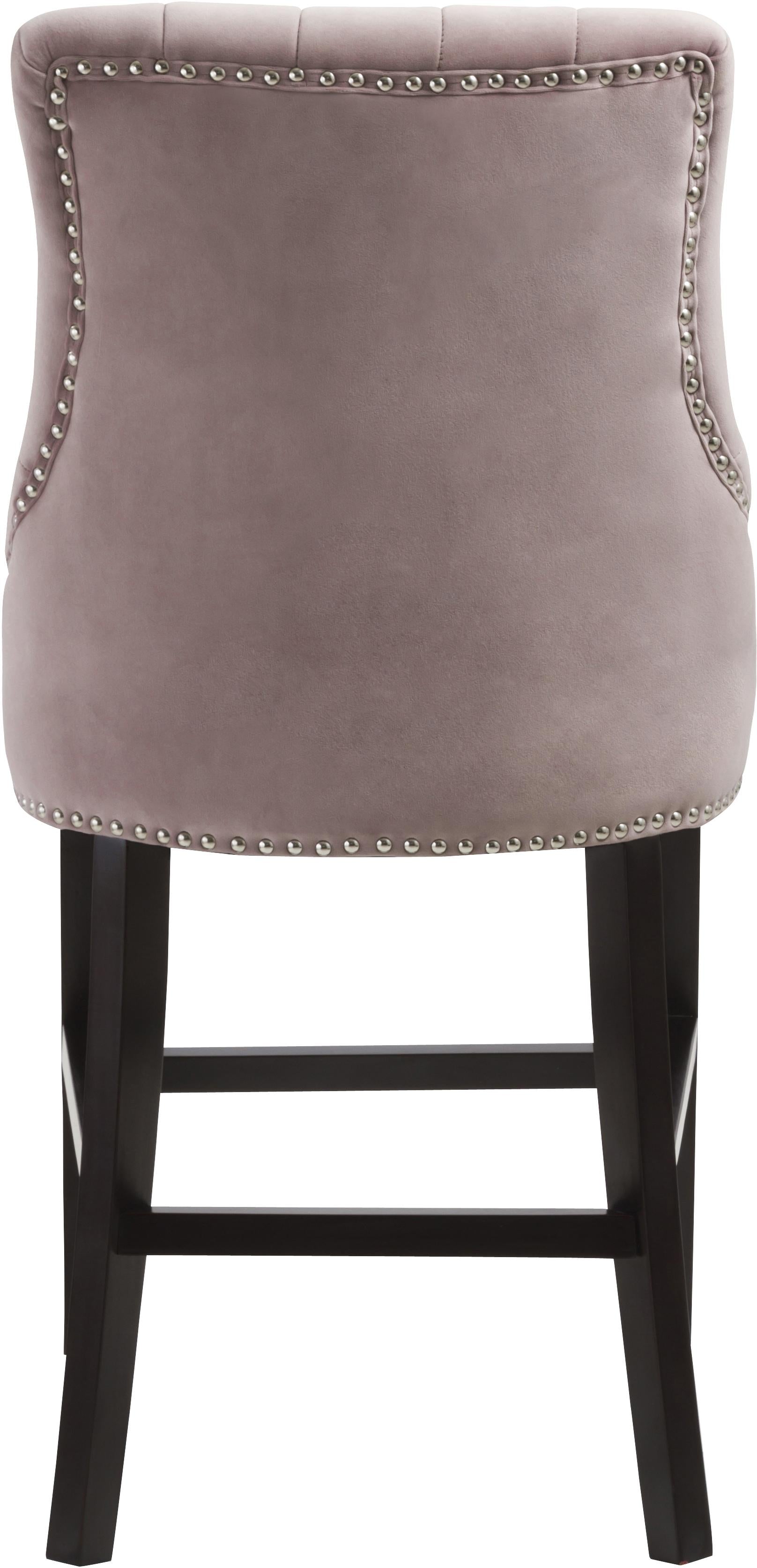 Oxford Pink Velvet Stool - Luxury Home Furniture (MI)