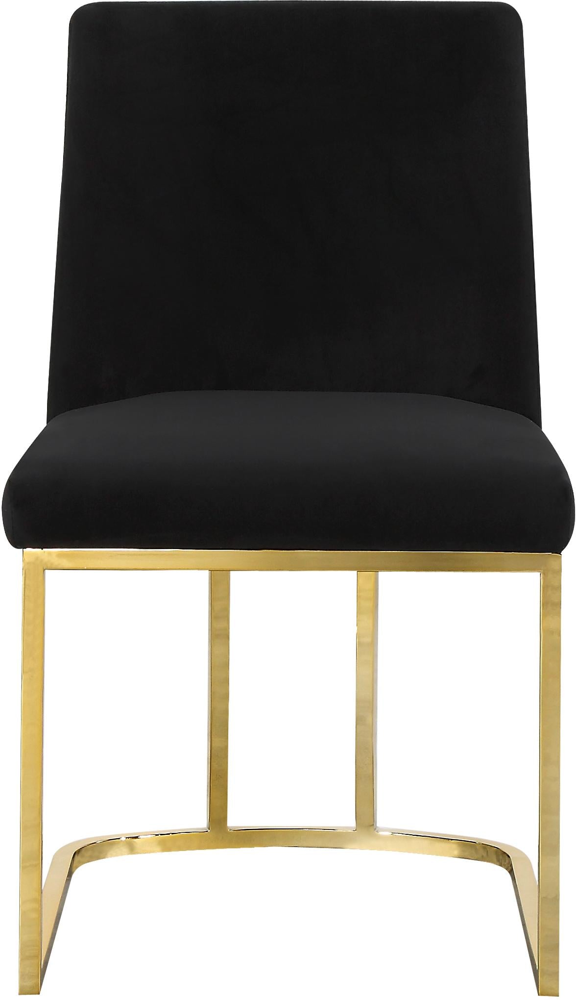 Heidi Black Velvet Dining Chair - Luxury Home Furniture (MI)