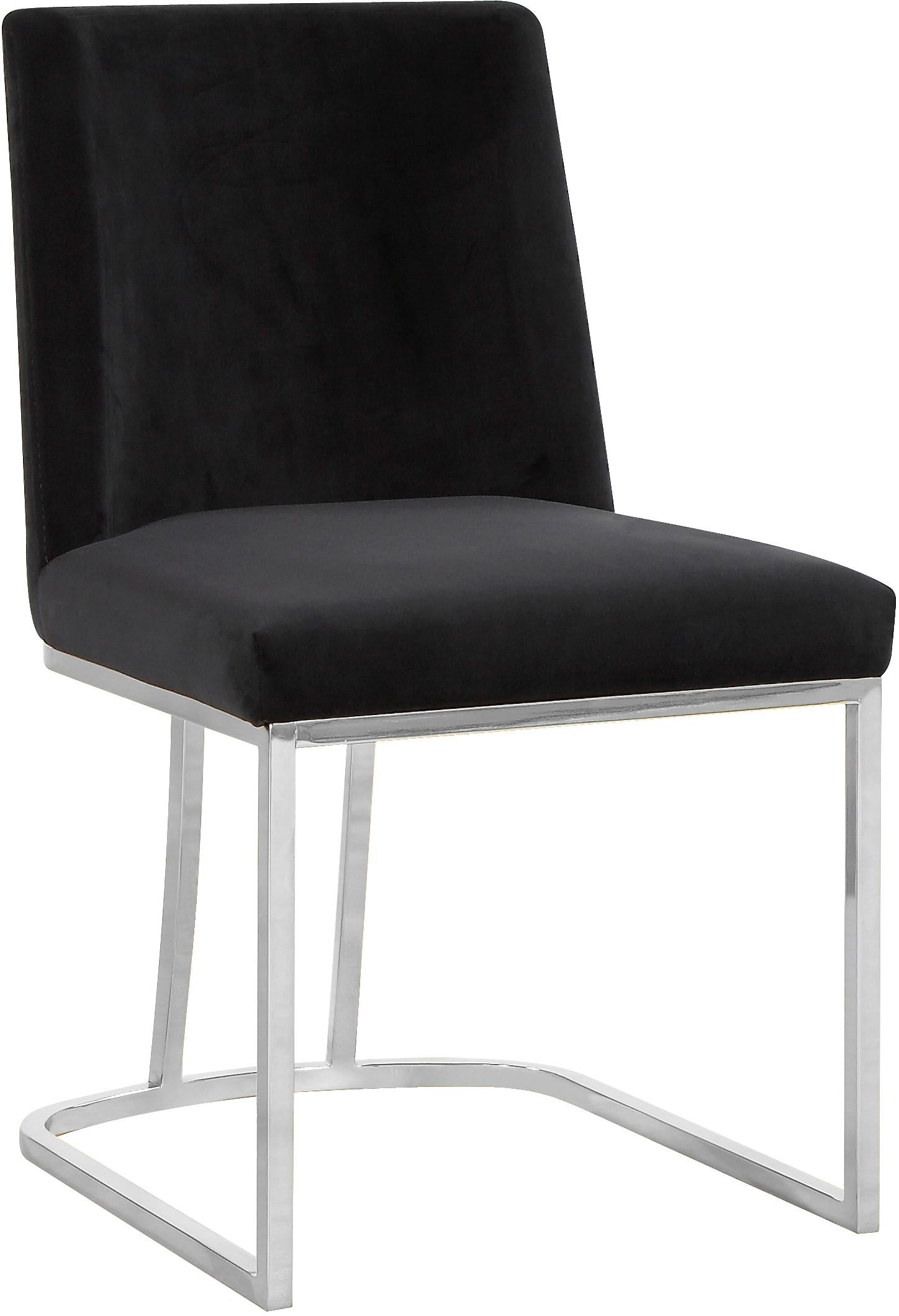 Heidi Black Velvet Dining Chair - Luxury Home Furniture (MI)
