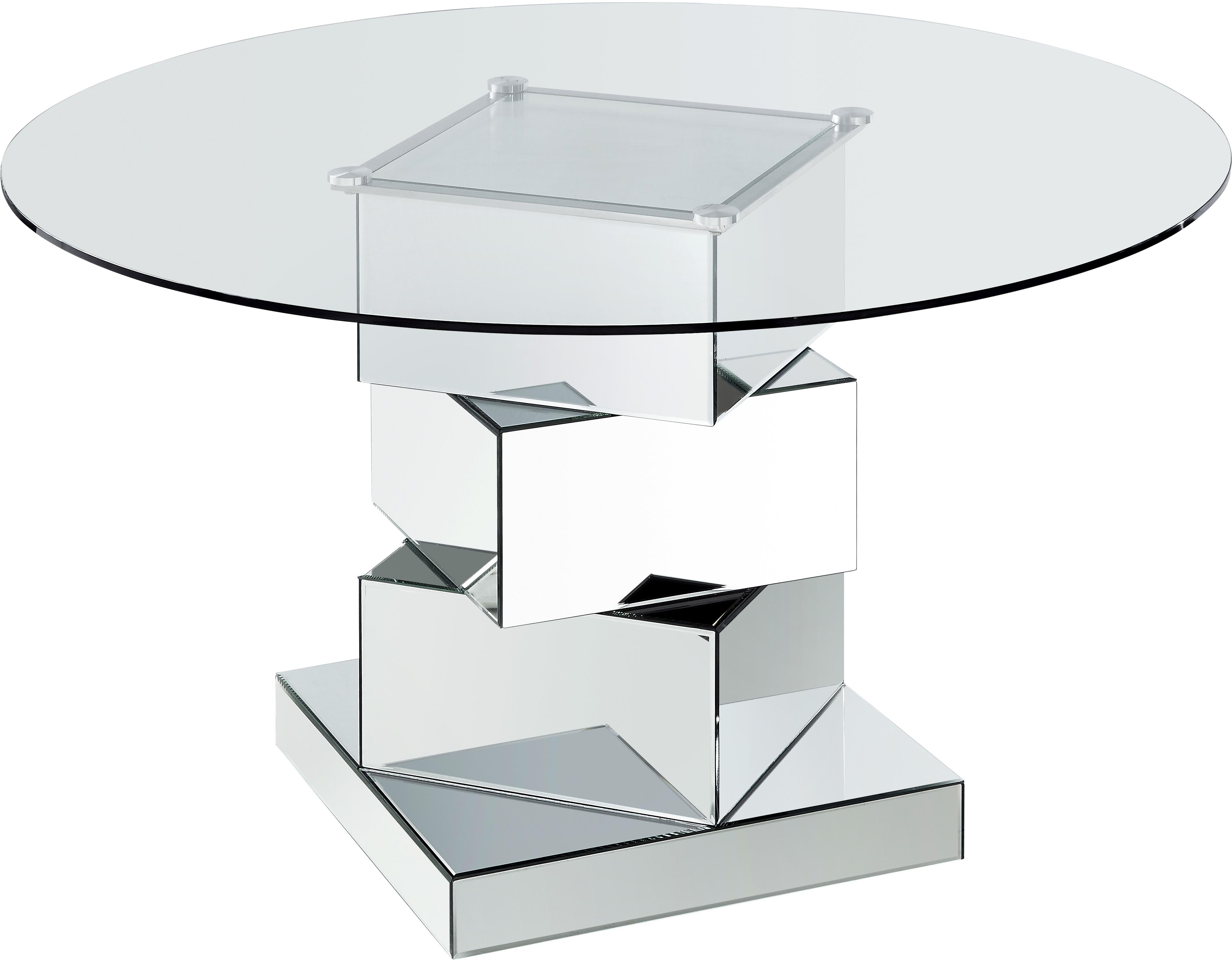 Haven Chrome Dining Table - Luxury Home Furniture (MI)