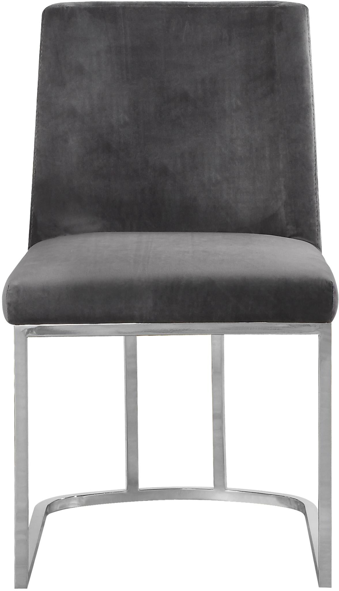 Heidi Grey Velvet Dining Chair - Luxury Home Furniture (MI)