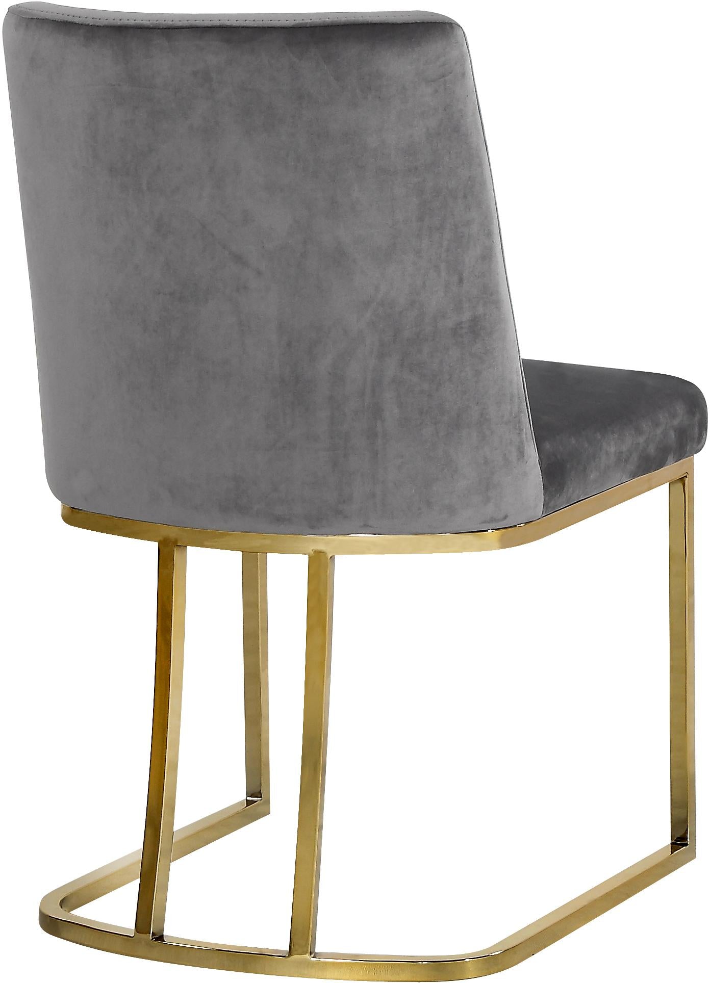 Heidi Grey Velvet Dining Chair - Luxury Home Furniture (MI)