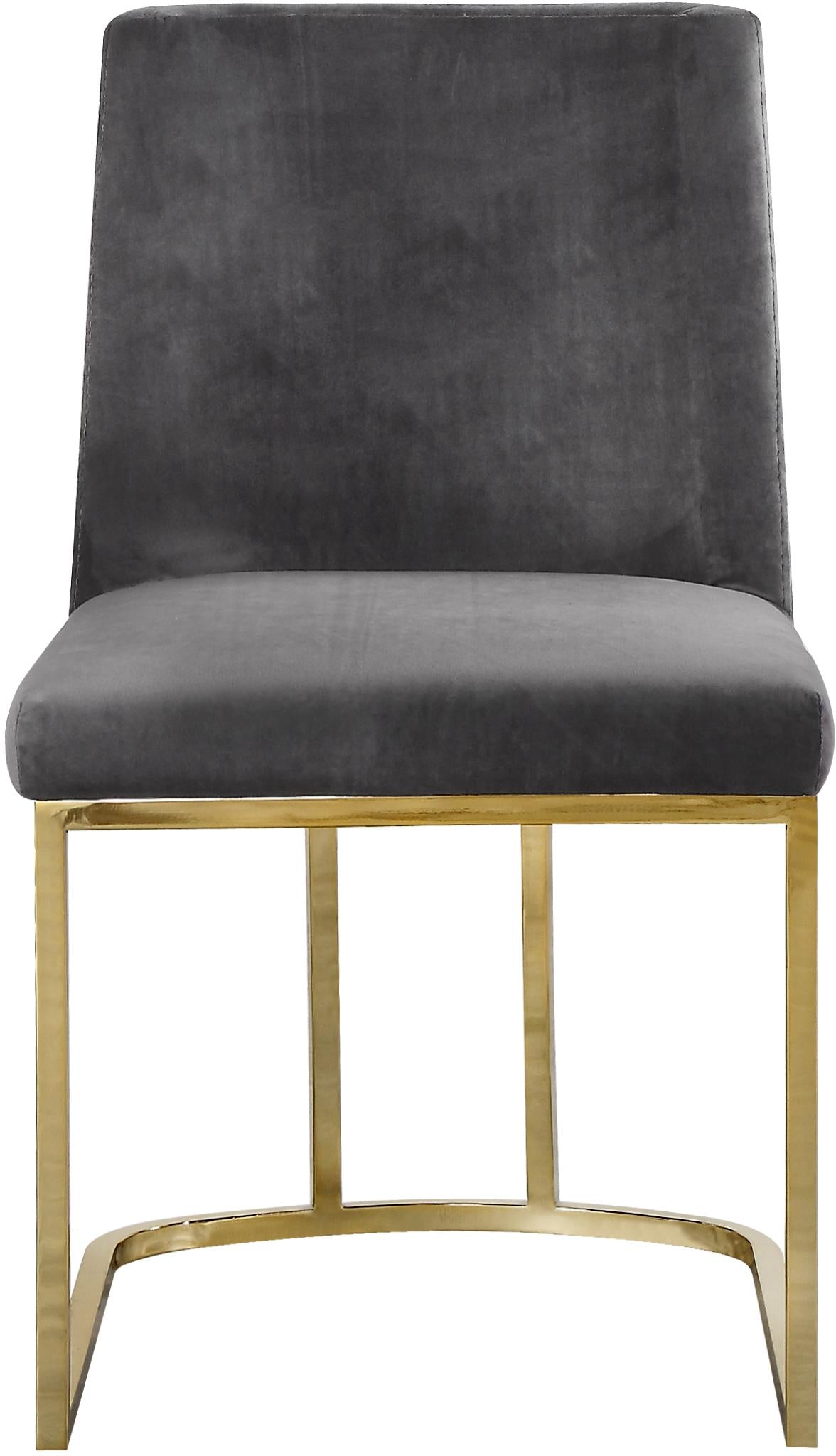 Heidi Grey Velvet Dining Chair - Luxury Home Furniture (MI)