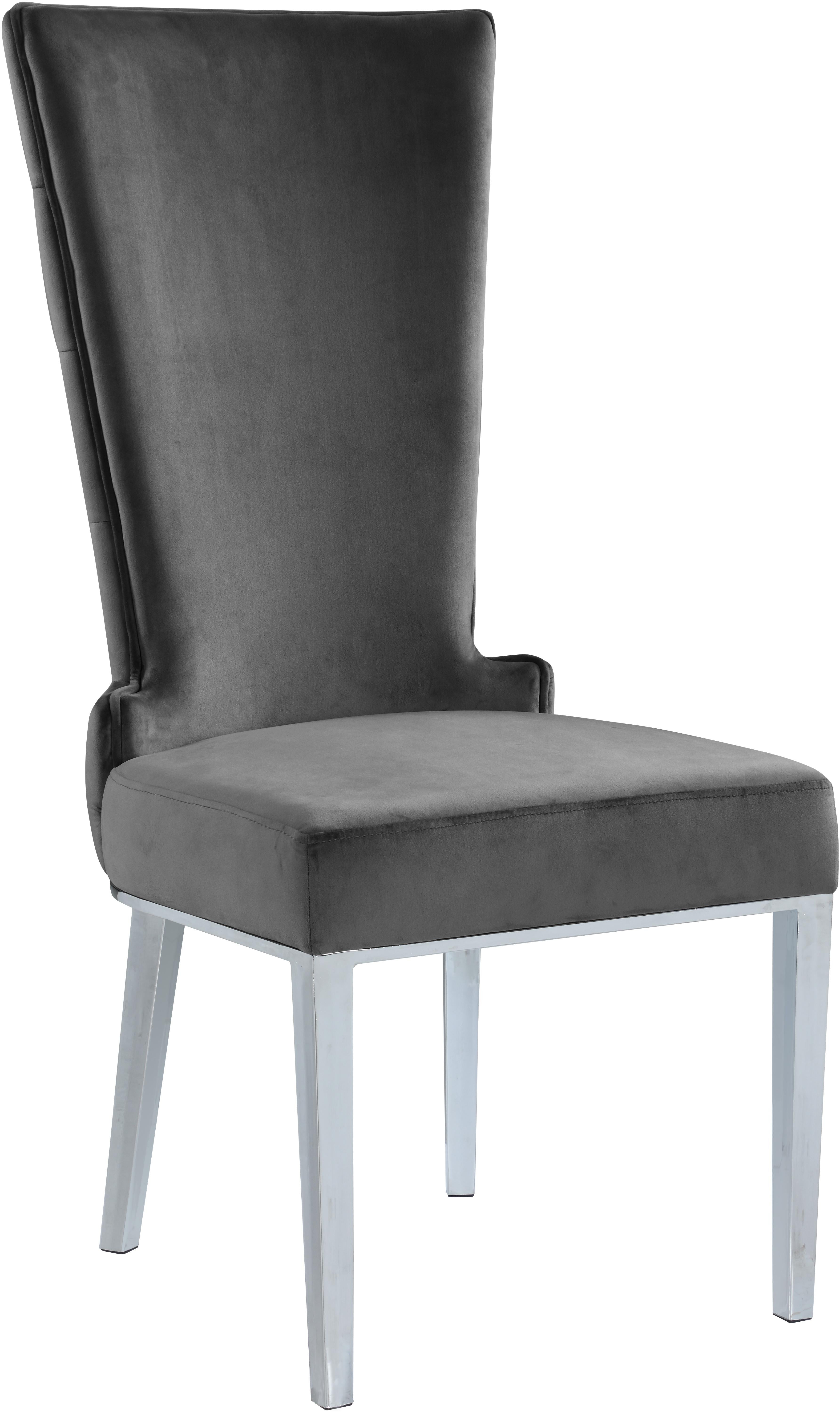 Serafina Grey Velvet Dining Chair - Luxury Home Furniture (MI)