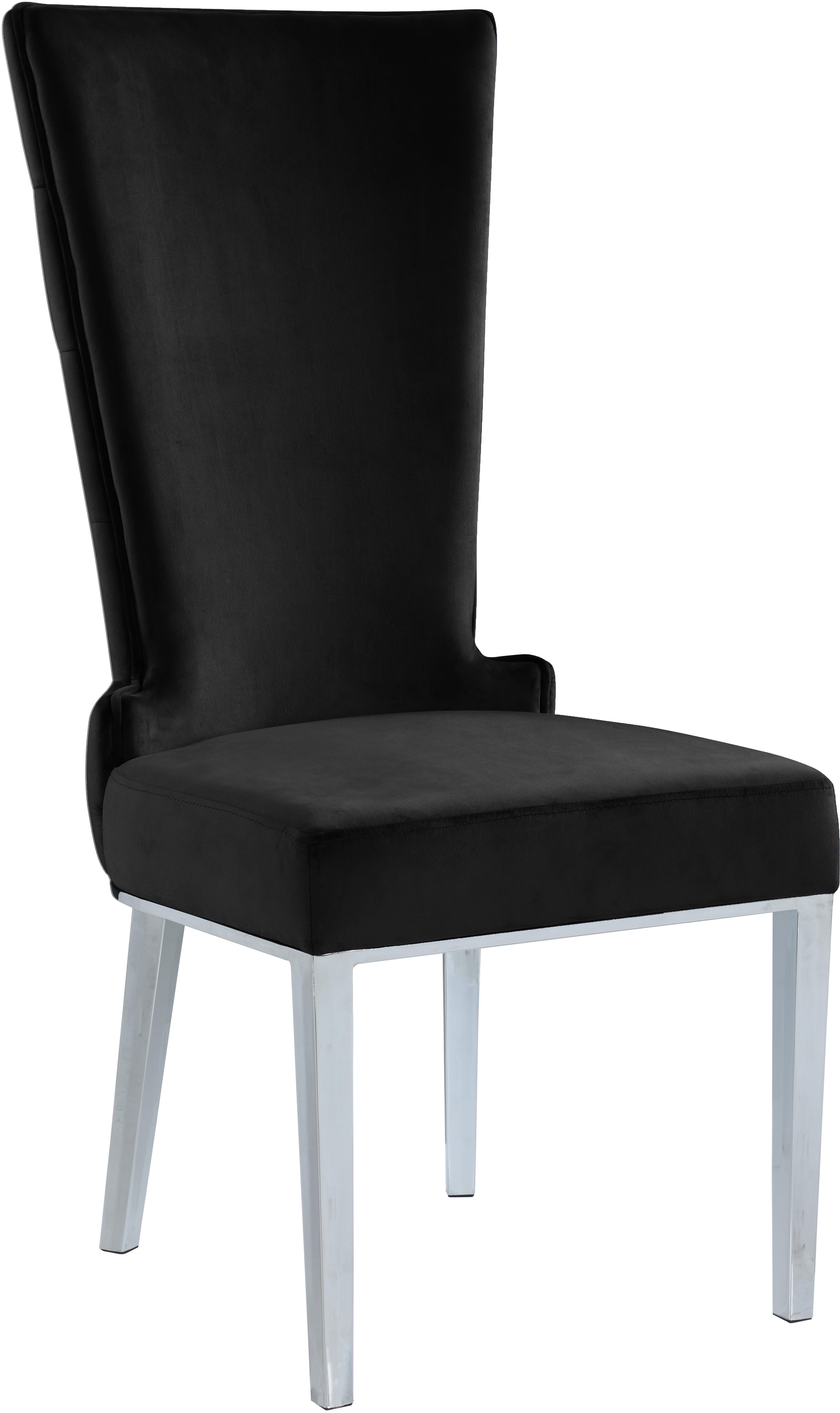 Serafina Black Velvet Dining Chair - Luxury Home Furniture (MI)