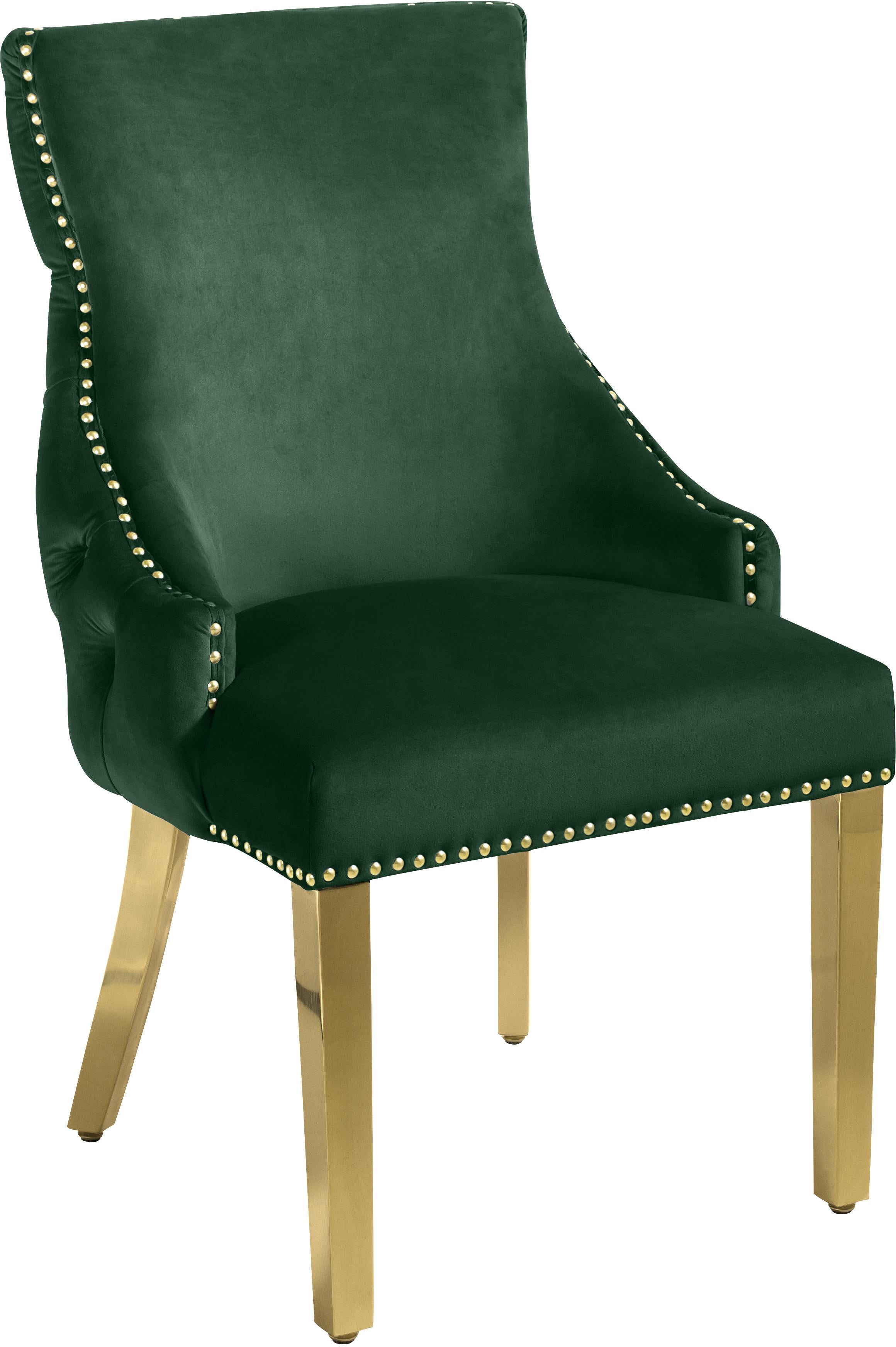 Tuft Green Velvet Dining Chair - Luxury Home Furniture (MI)