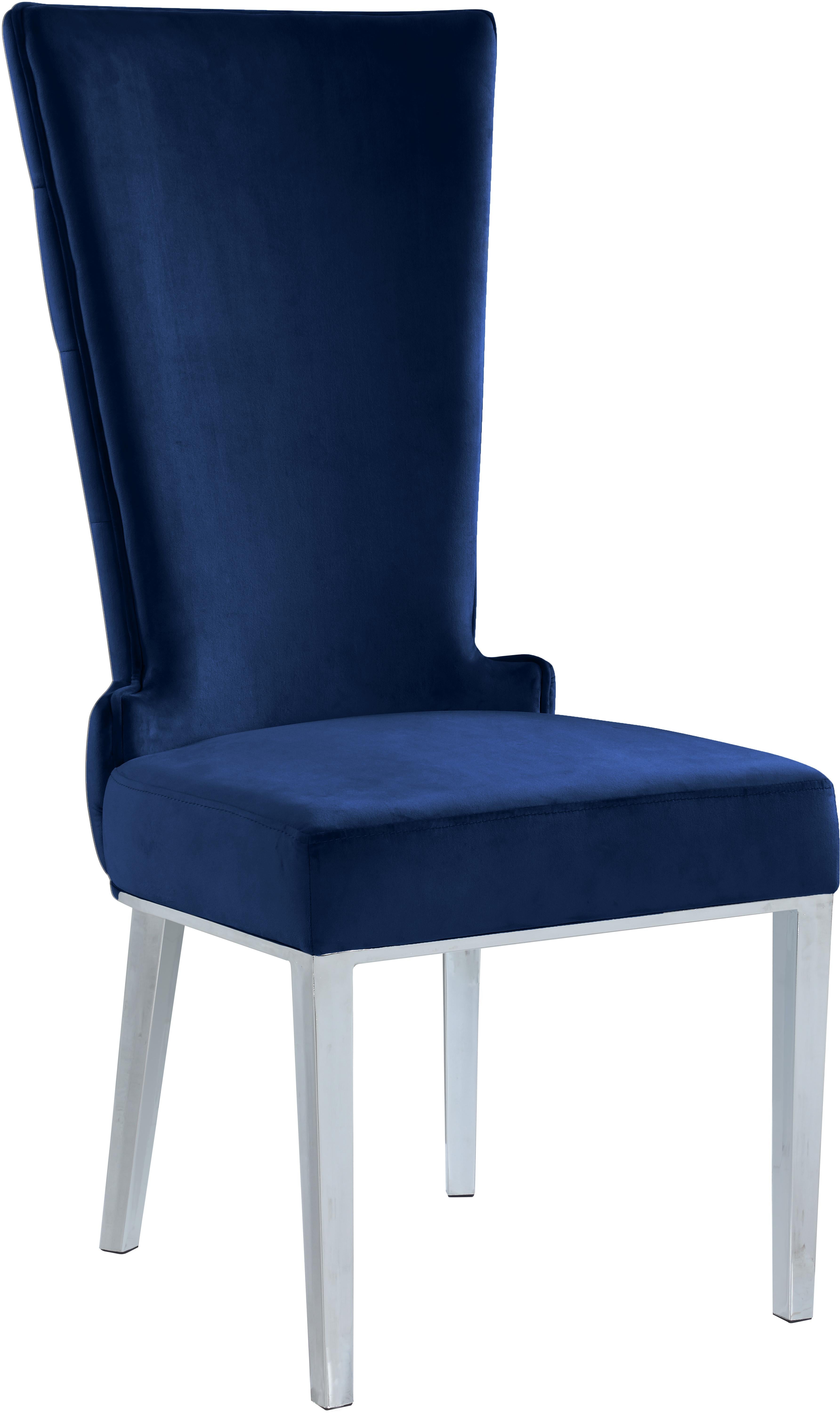 Serafina Navy Velvet Dining Chair - Luxury Home Furniture (MI)
