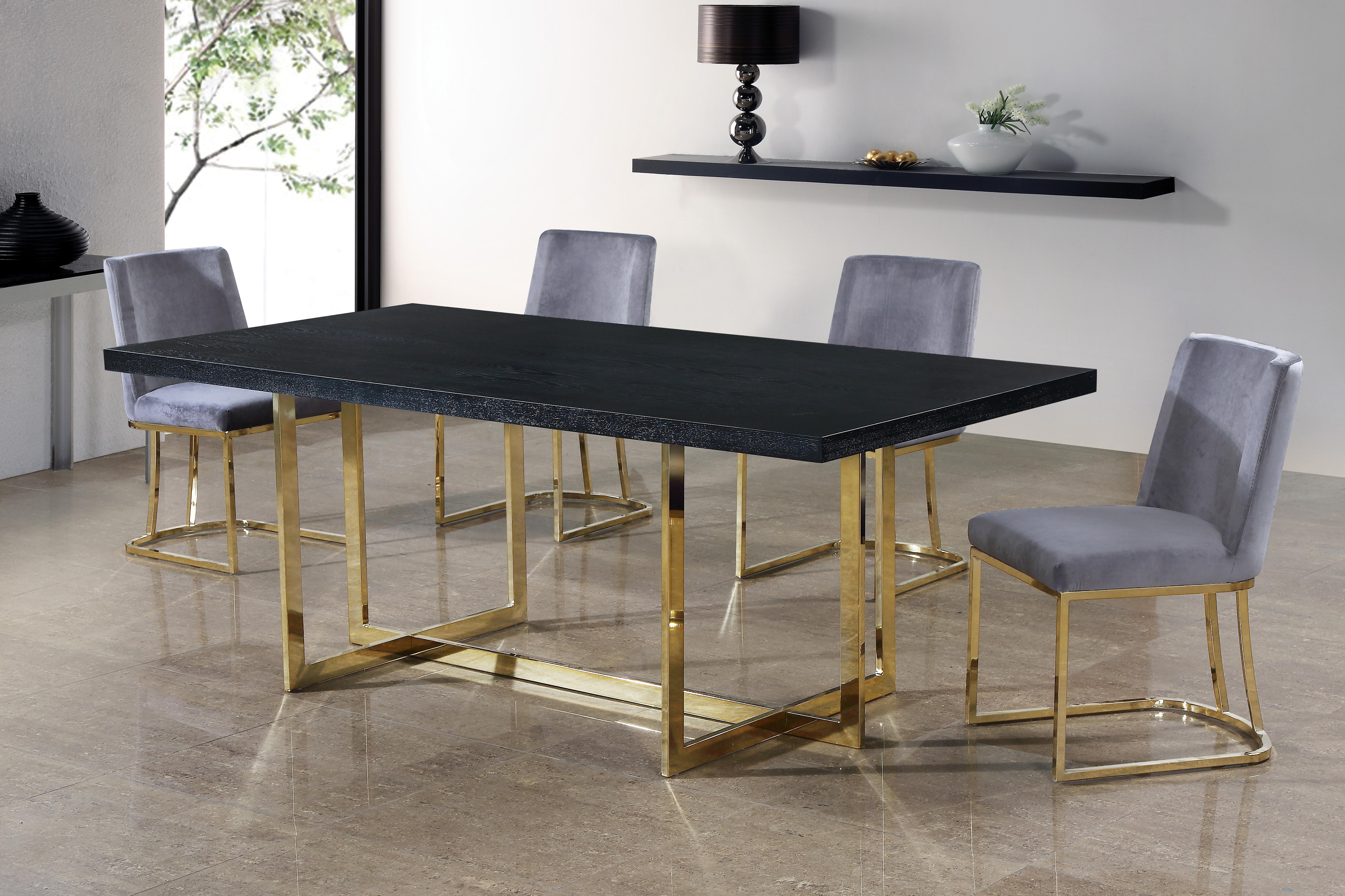 Heidi Grey Velvet Dining Chair - Luxury Home Furniture (MI)