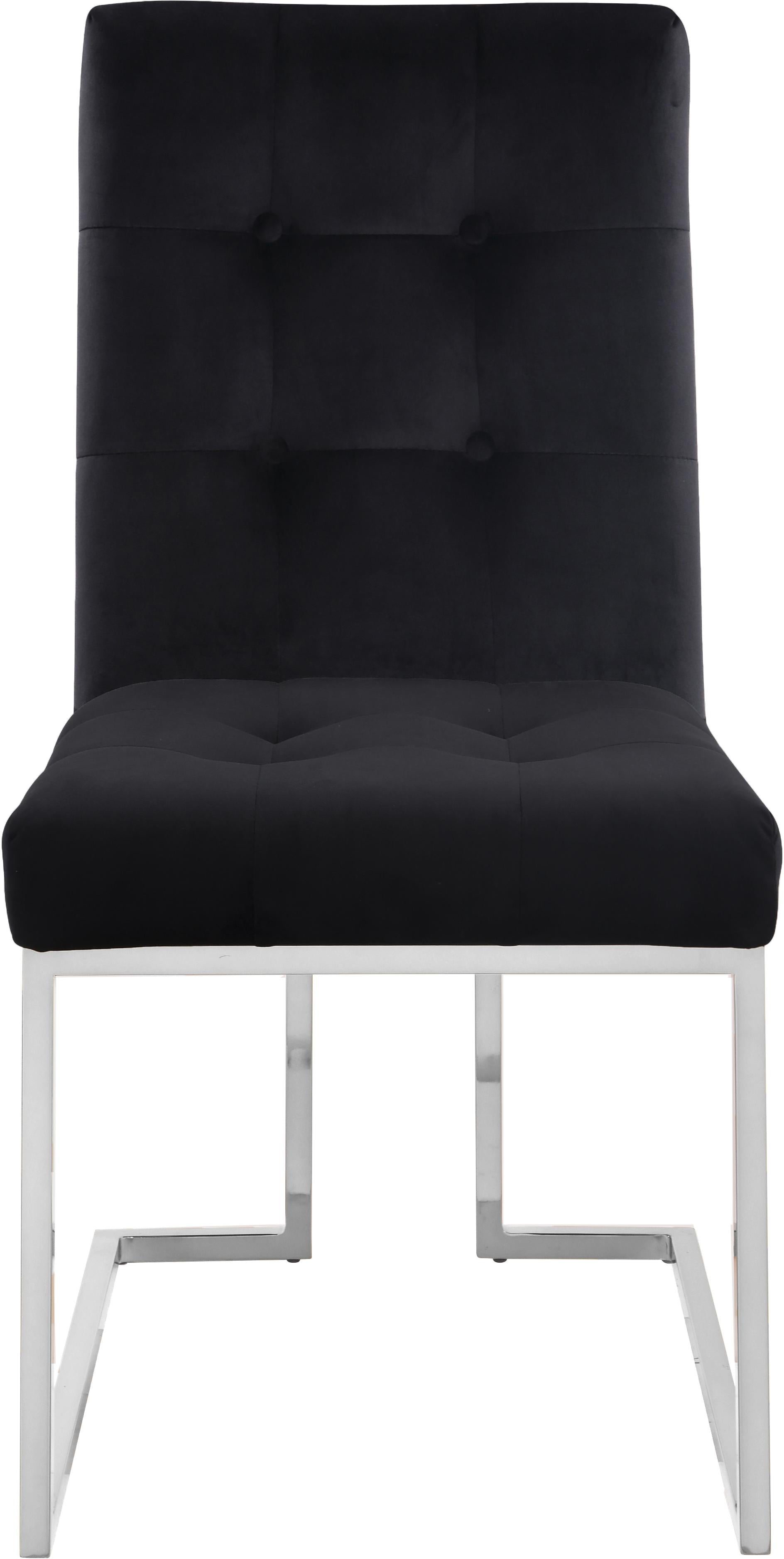 Alexis Black Velvet Dining Chair - Luxury Home Furniture (MI)