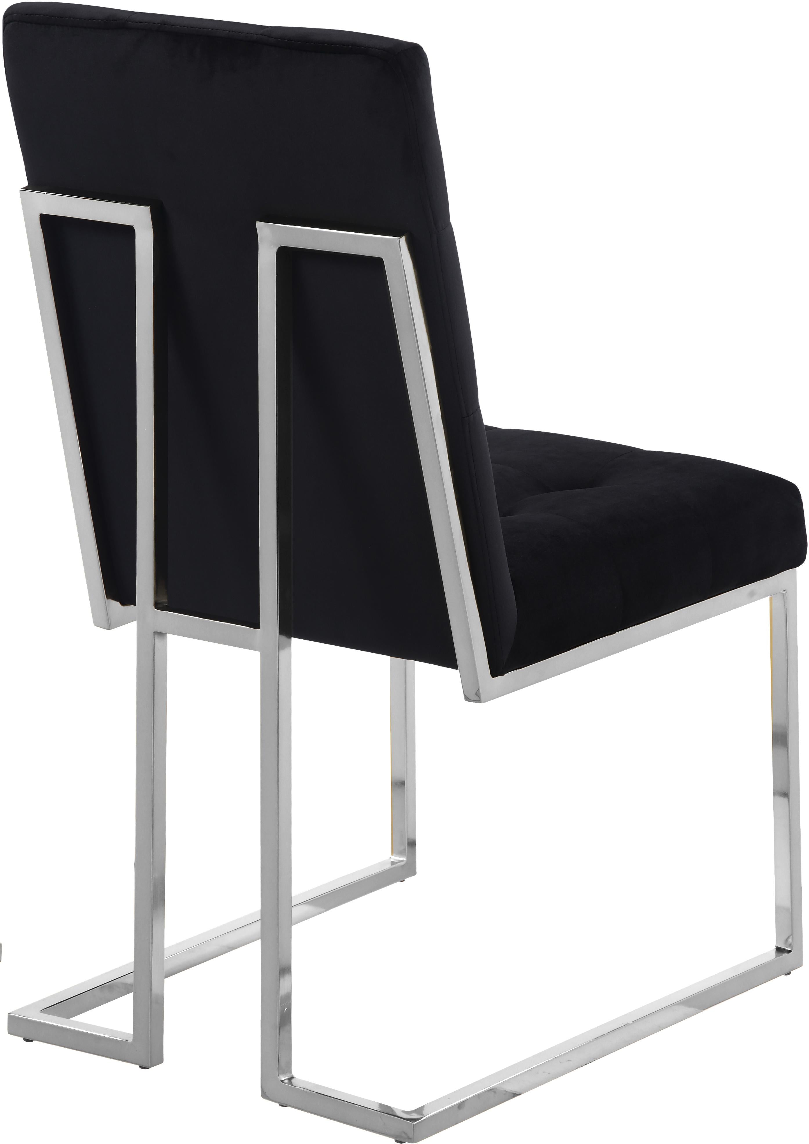 Alexis Black Velvet Dining Chair - Luxury Home Furniture (MI)