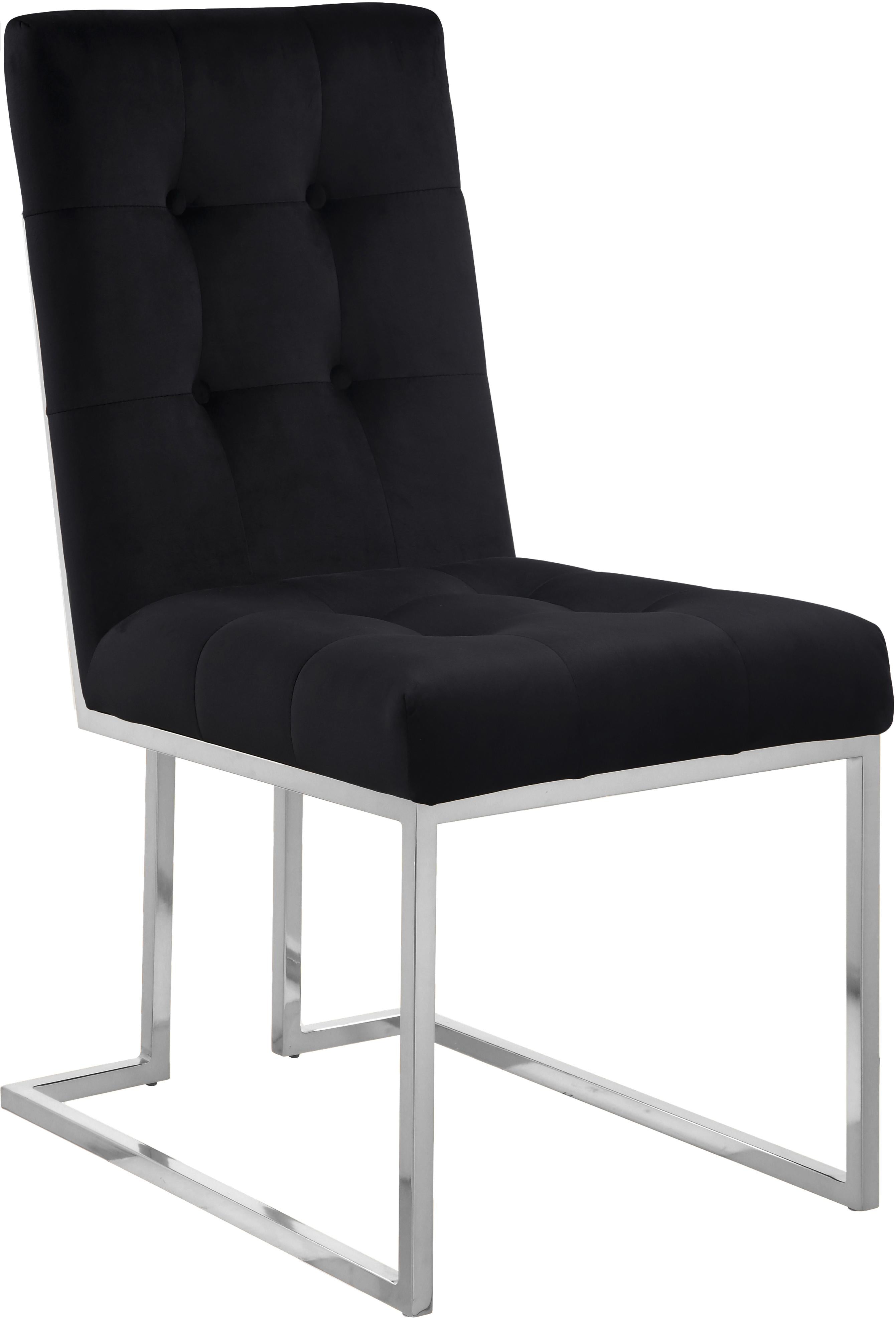 Alexis Black Velvet Dining Chair - Luxury Home Furniture (MI)