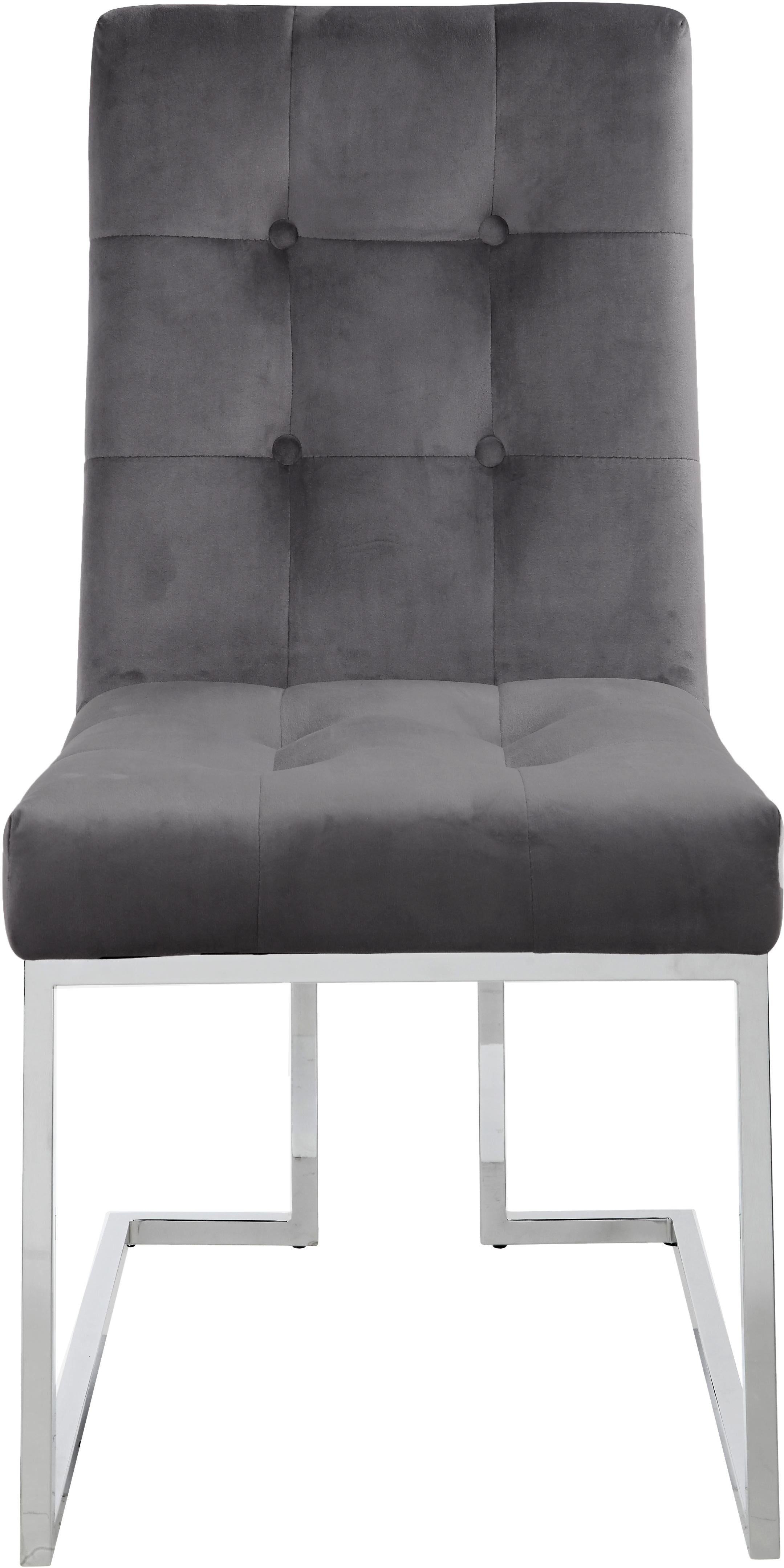 Alexis Grey Velvet Dining Chair - Luxury Home Furniture (MI)